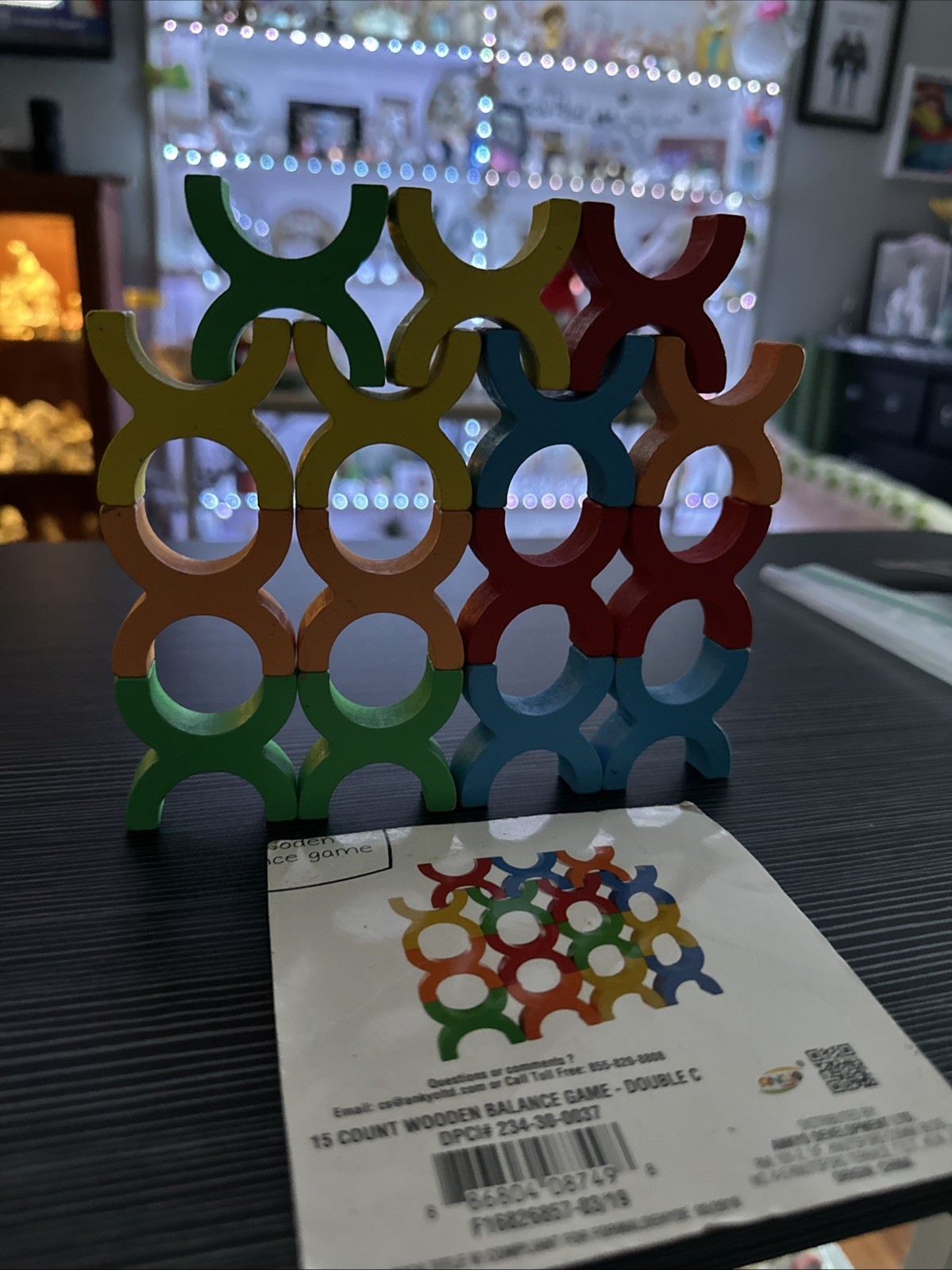 Educational 15 Piece Wood Balancing Game/Puzzle