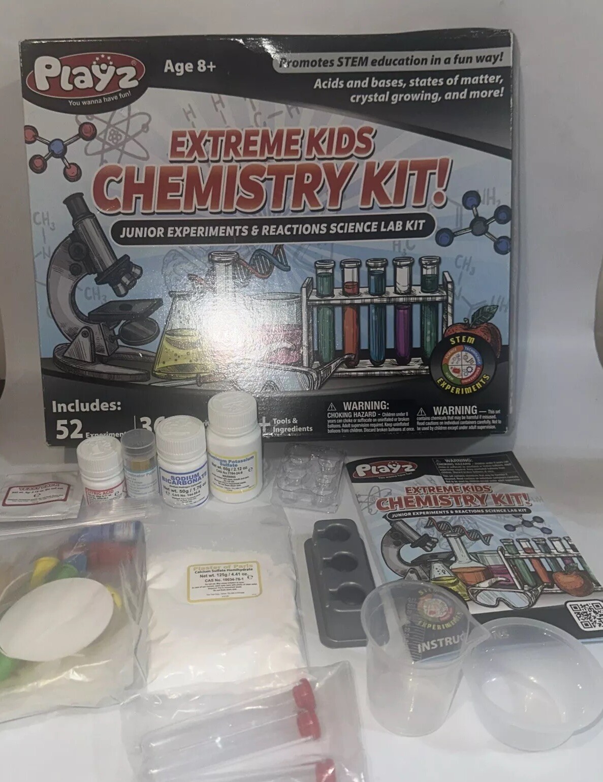 Science Kit 51 Science Experiments Chemistry STEM Slime Crystals Gift For Kids