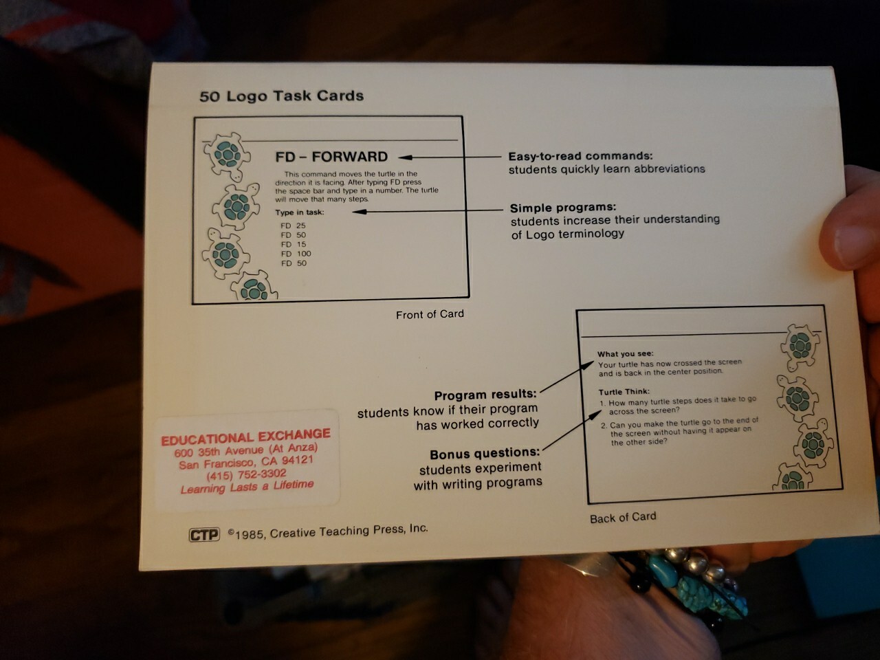 Ctp Creative Teaching Press Logo Task Cards 1985