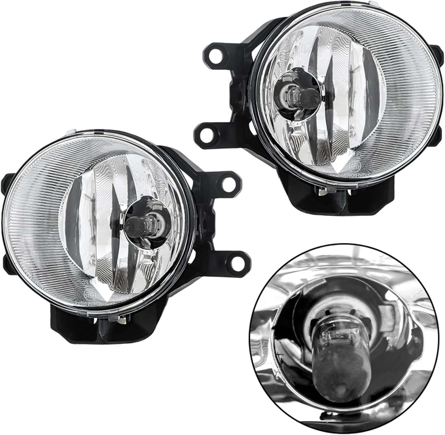 Pair Driving Fog Lamps Assembly Replacement for RAV4 2016 2017 2018 Fog Lights