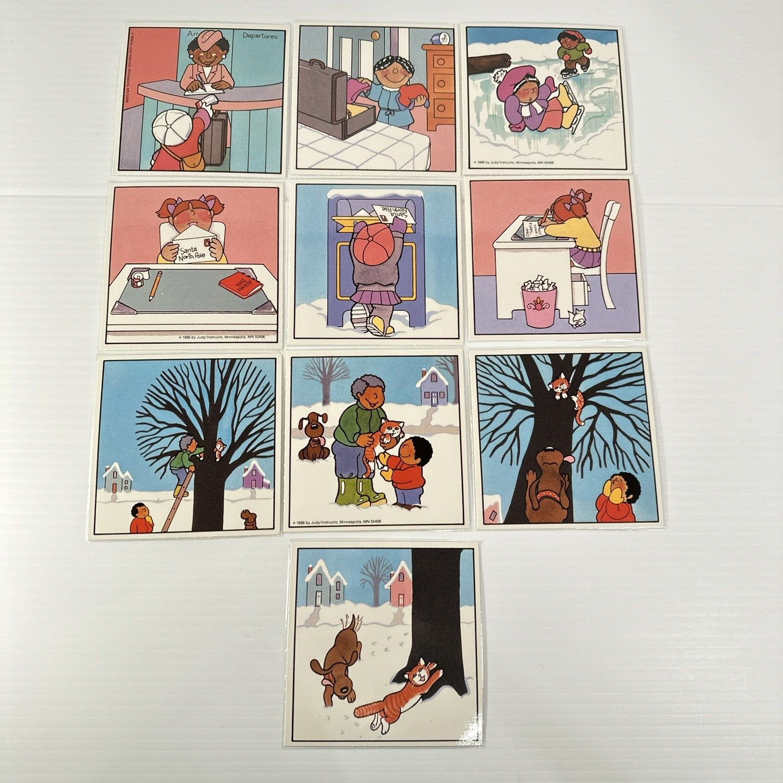 Judy Instructo Picture Classification Cards Vintage 1987 Incomplete Set?