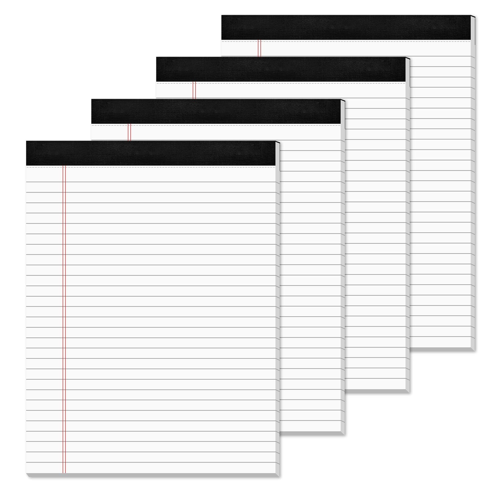 Note Pads 8.5 x 11 Wide Ruled Lined Writing Note Pad for Office 4 Pack White …