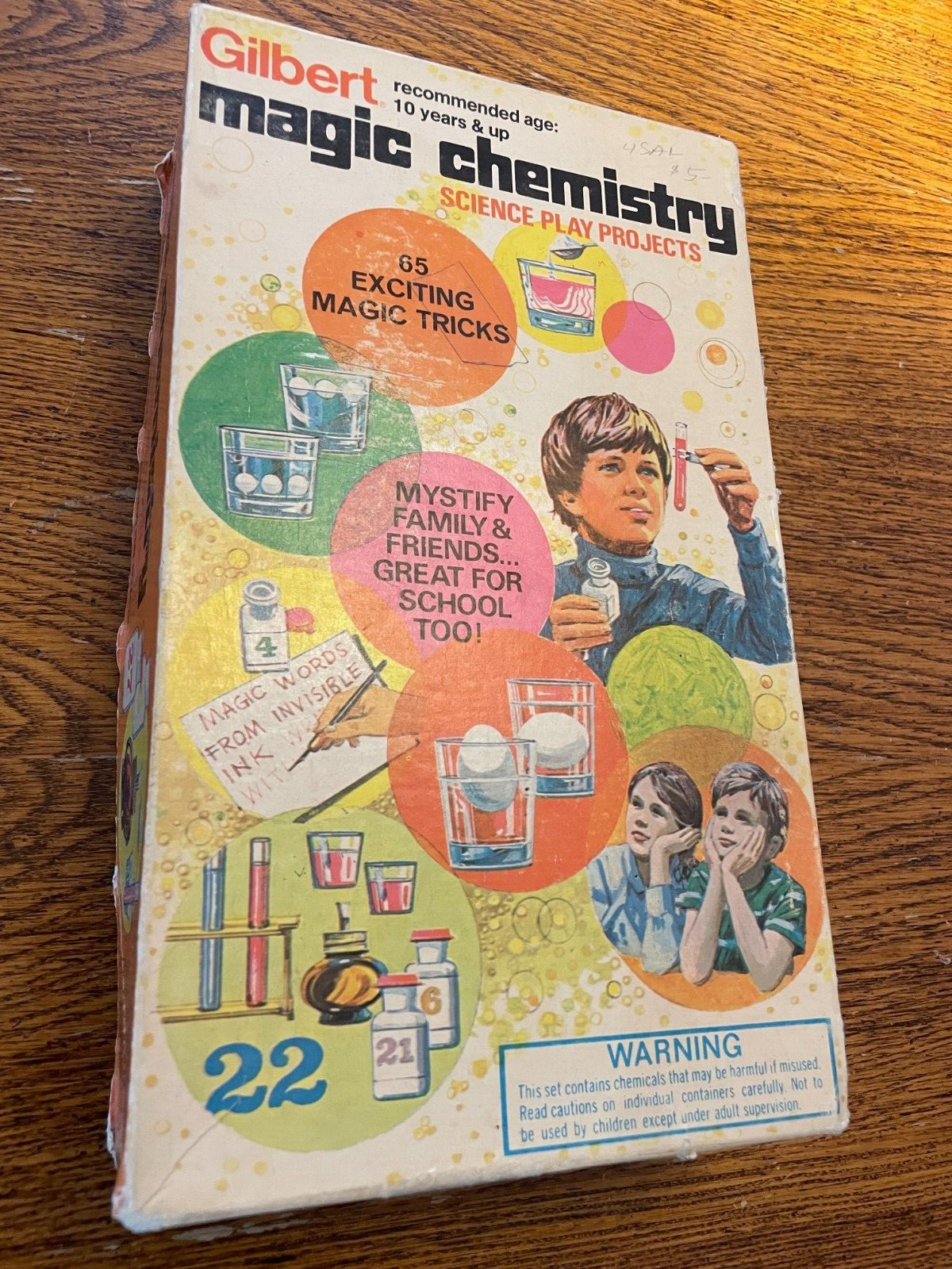 Vintage 1971 GILBERT Magic Chemistry Science Play Projects No 32200 Original Box