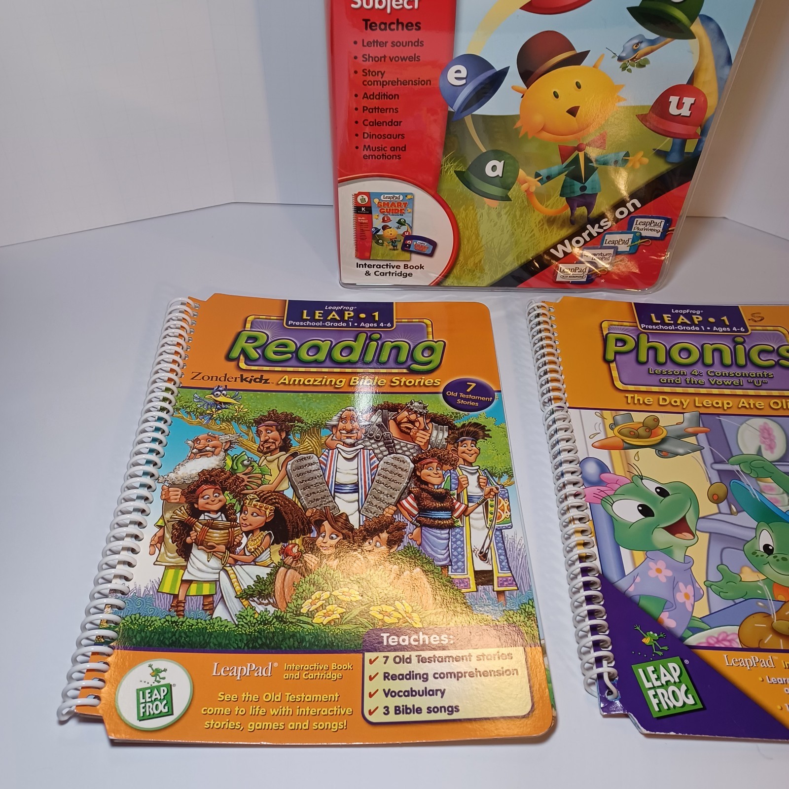 Leap Frog Leap Pad 1 Books and Cartridges Different Versions Not Perfect See Pic
