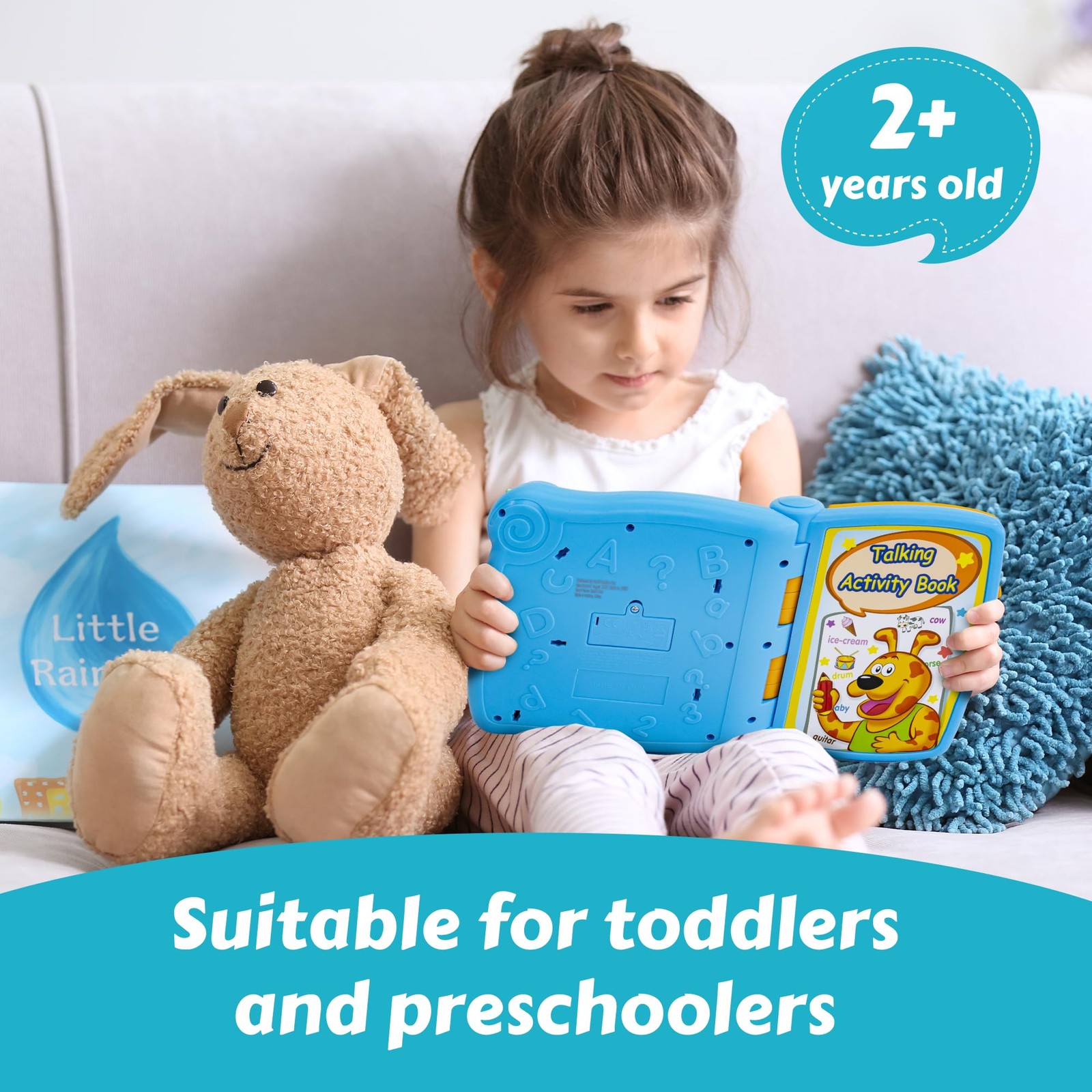 Talking Activity Book for 2 Years Old Up – Sound Book with 5 Learning Activi…