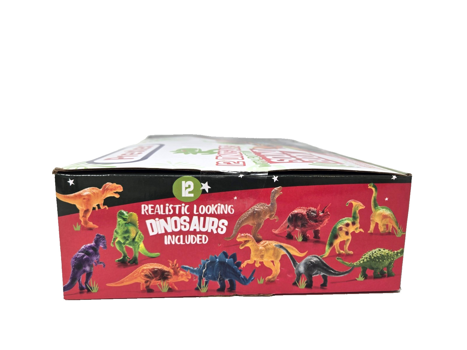 PREXTEX Dinosaur Button Sound Book With 12 Dinosaur Figurines, Ages 3+