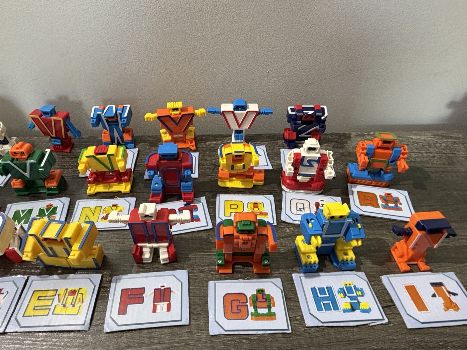 All 26 Alpha-Bots Transforming Letters Alphabet – with picture for each one