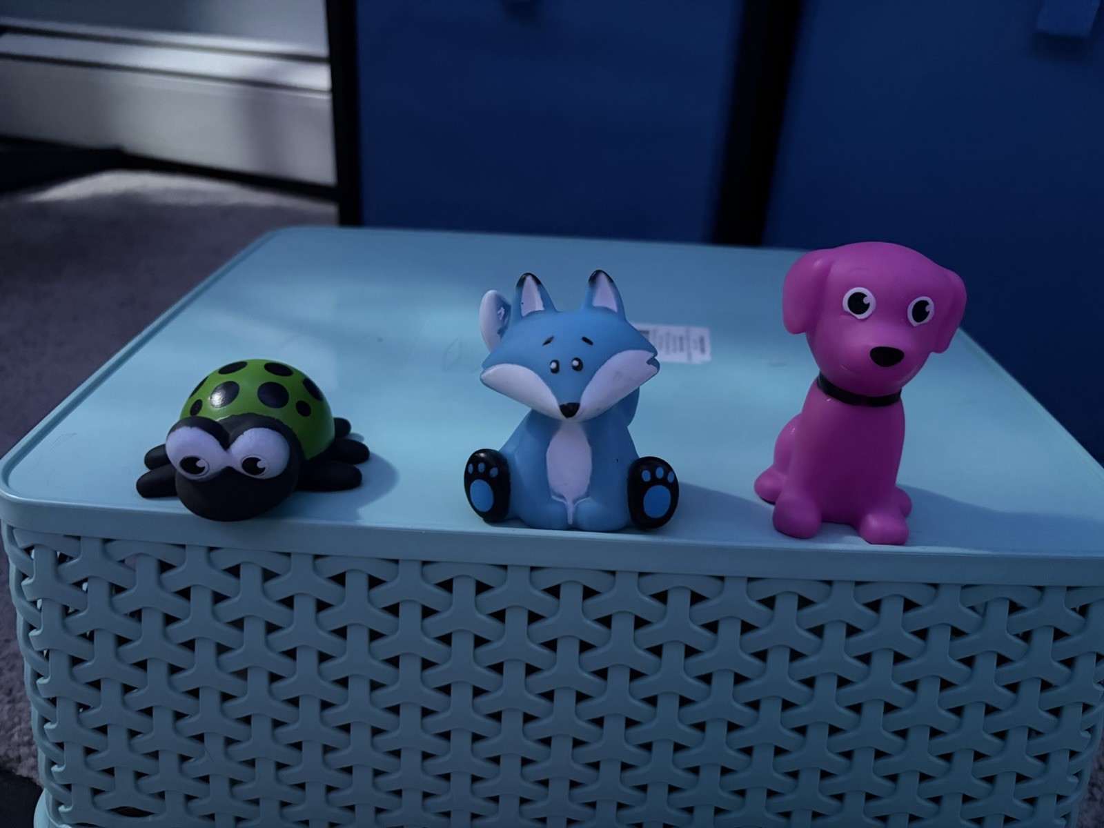Random Set Of Seven Rubber Animals Squirt Bath Toy