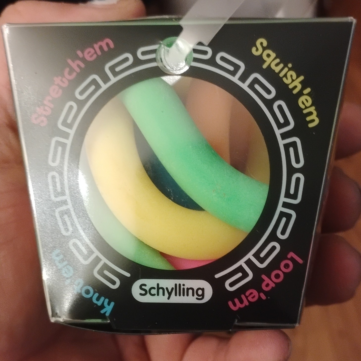 Schylling NeeDoh Noodlies Squish Stretch Loop Fidget Toy, Multicolor