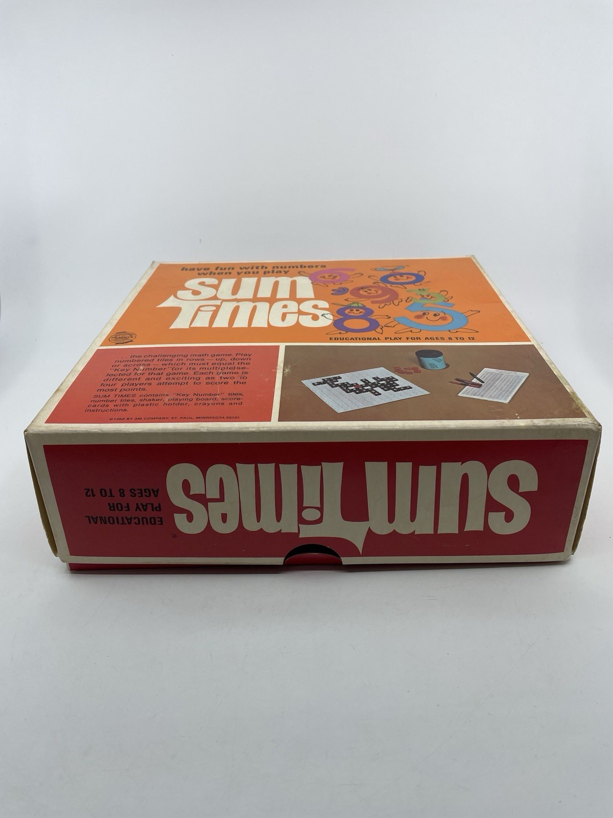 Sum Times Vintage Math Board Game 1968 Classic eduPLAYtional Game 2 Ed VHTF