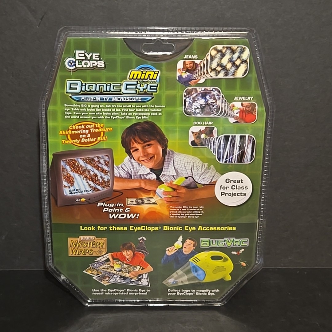 Eye Clops Bionic Eye Plug-In TV Microscope Toy JAKKS Pacific NEW