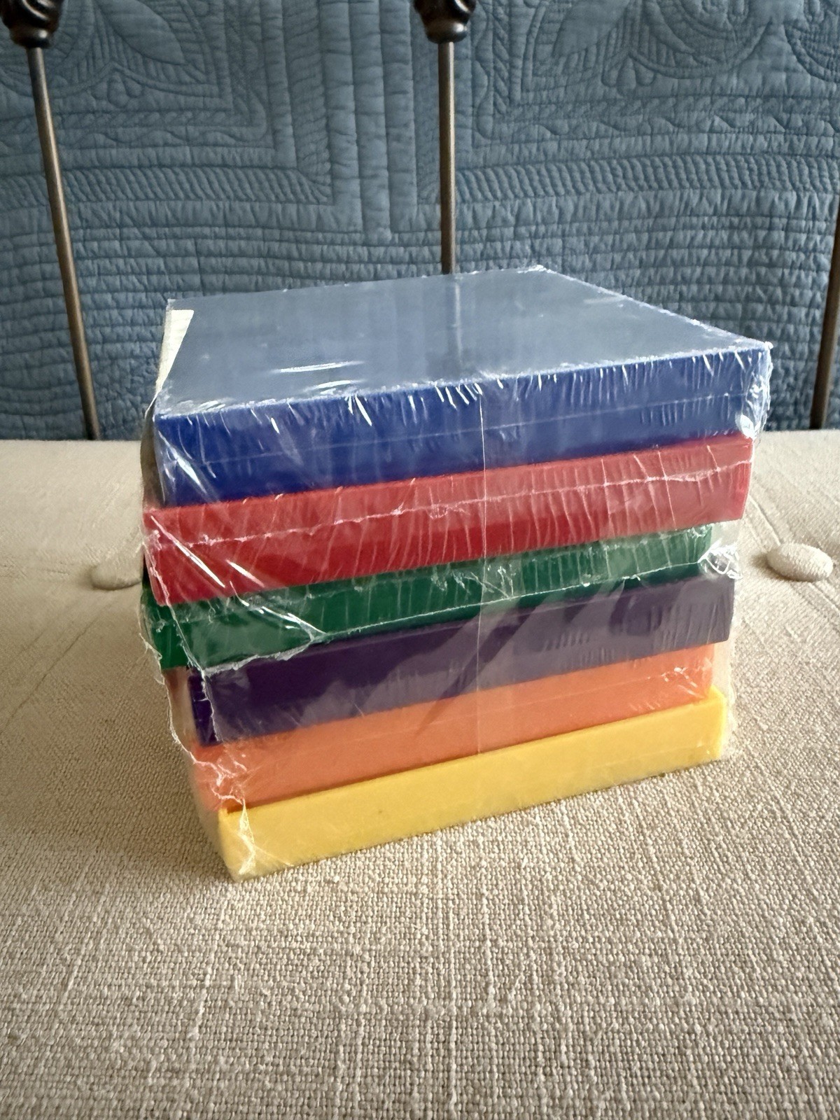 Set of 6 New Geoboards 5“ two sided Sealed EAI education Multicolor W/ Bands