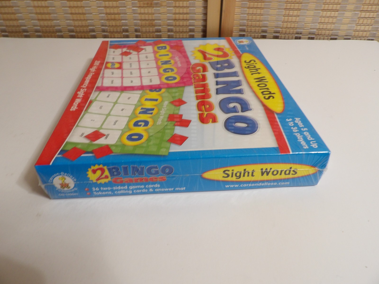 Sight Words 2 Bingo Games Ages 5 and up with 200 High Frequency Sight Words
