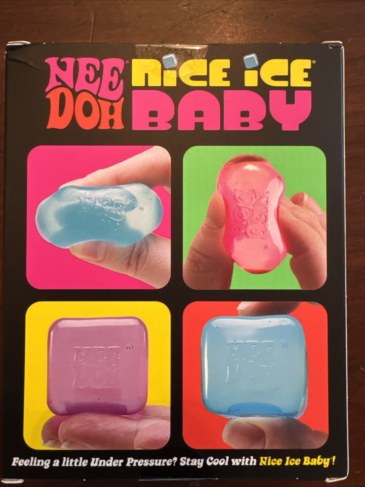 NeeDoh Nice Ice Baby 4 pack, Set of Four Nee Doh Mini Nice Cube