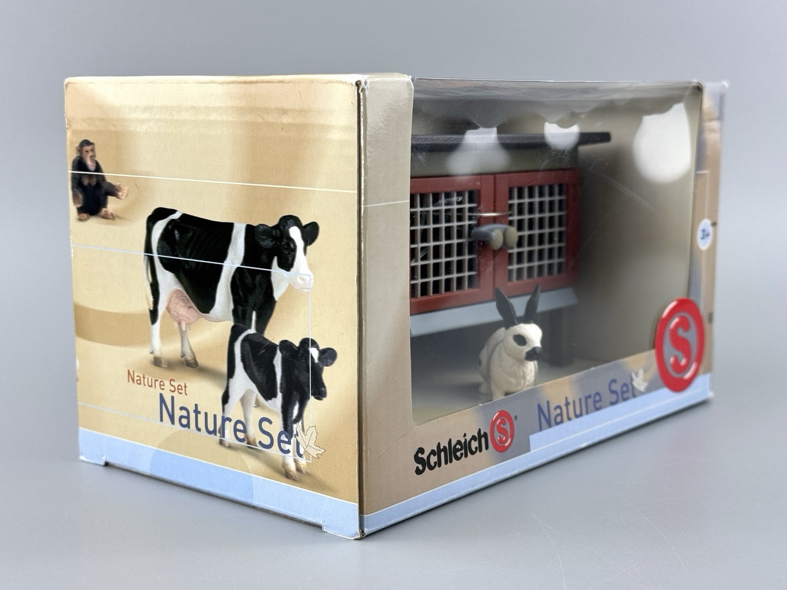 Schleich Nature Set – Rabbit Hutch with 2 Bunny Rabbits (40974) Brand New Rare!