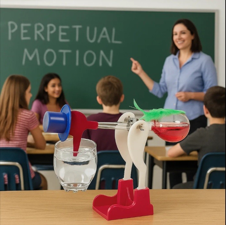 Classic Head Dunk Perpetual Motion Science Toy Retro Physics Desk Gadget Gift 🎁