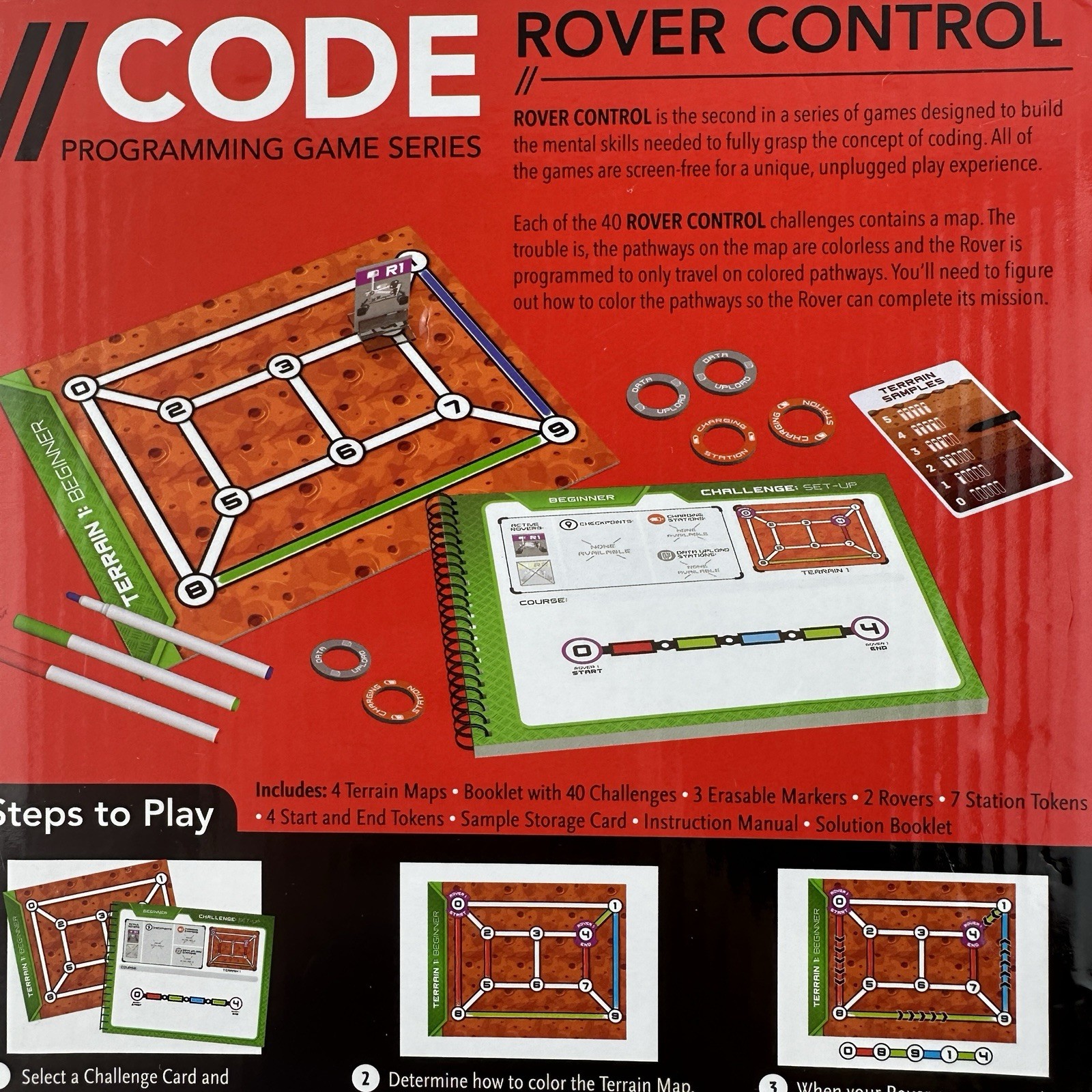 Thinkfun Rover Control Programming Game Series New Open Box MISSING Markers