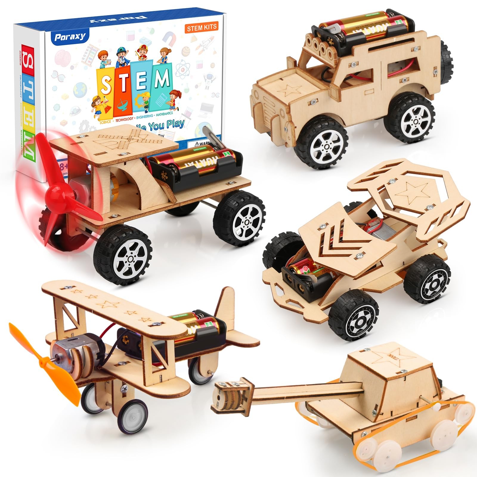 5 in 1 STEM Kits for Kids Age 8-10, Science Building Project Craft for 8-13, …