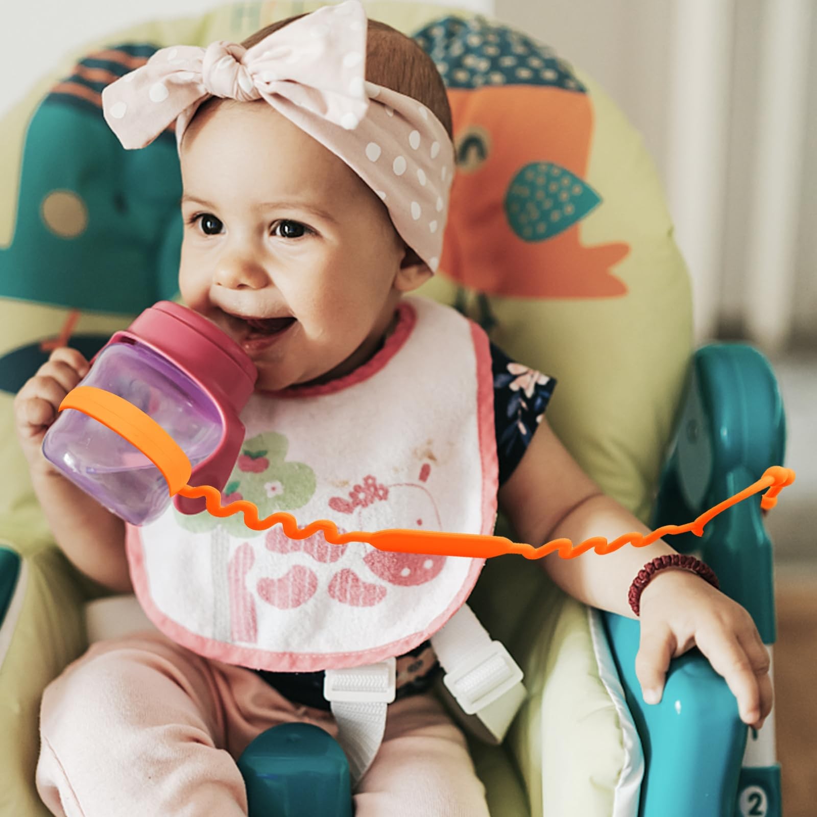 Yunaeduo Toy Straps For Baby Silicone Toy Straps For Stroller Toy Safety Straps