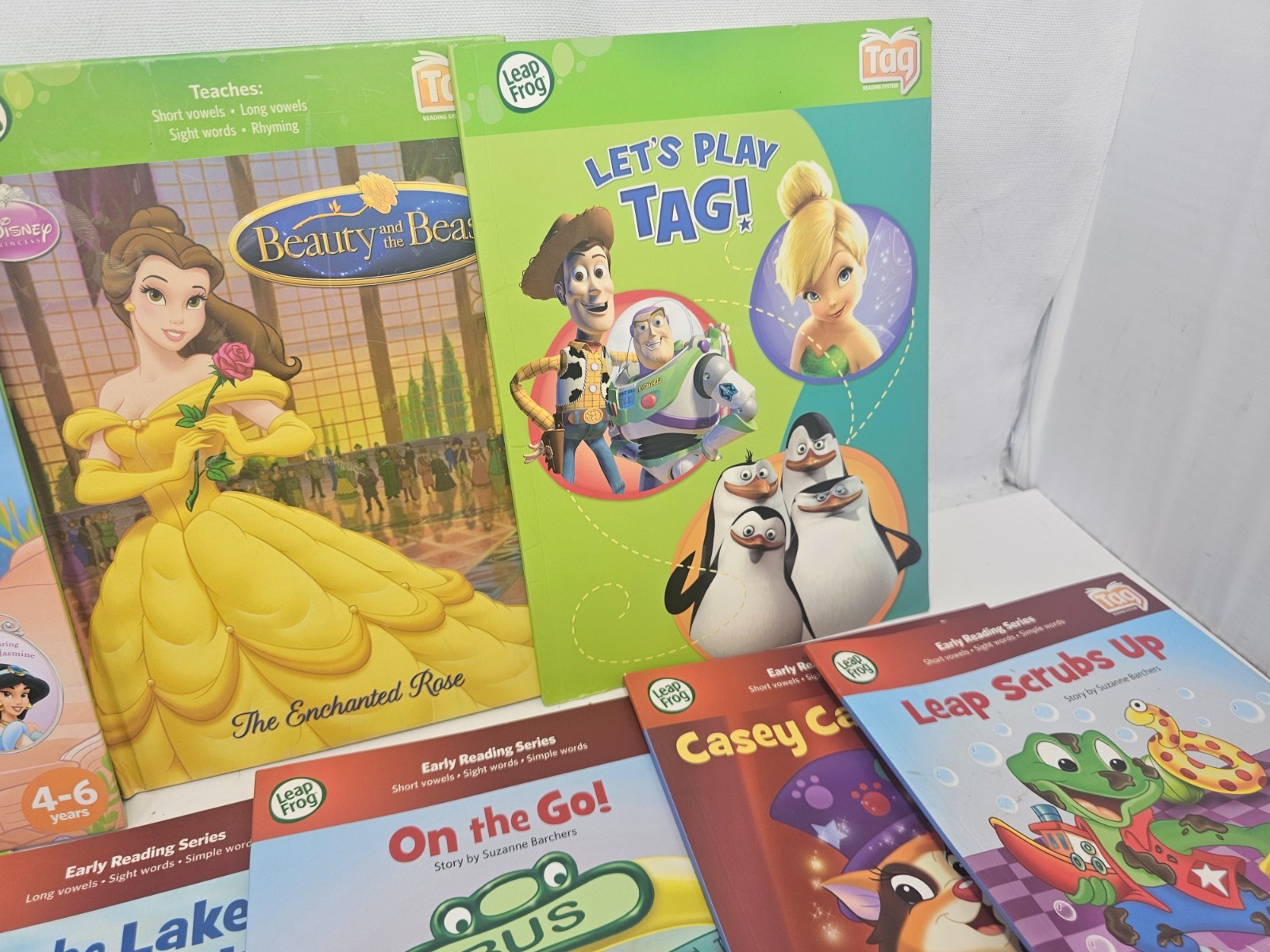 LeapFrog LeapStart Tag Early Reading Learn to Read Book Lot Disney Pixar 15