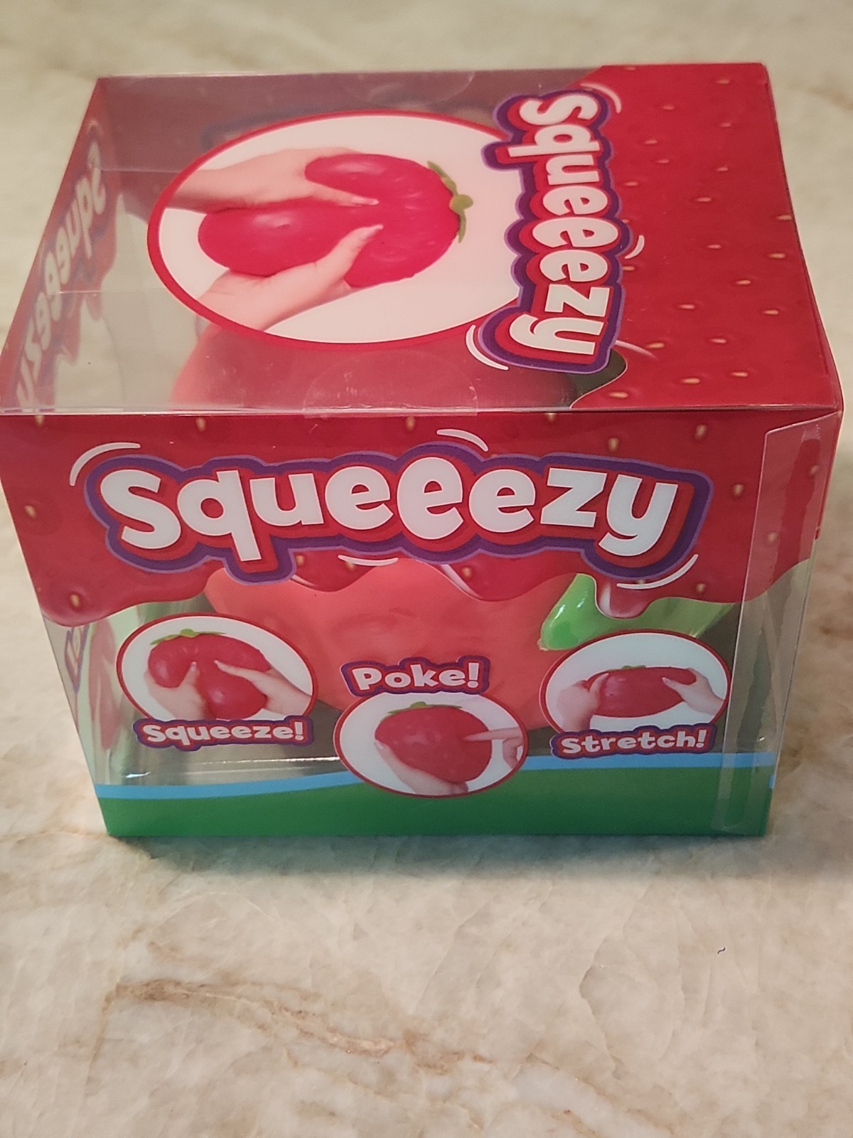 Sunny Days Jumbo Squeezy Strawberry Squishy Toy Stress Relief Sensory Fun