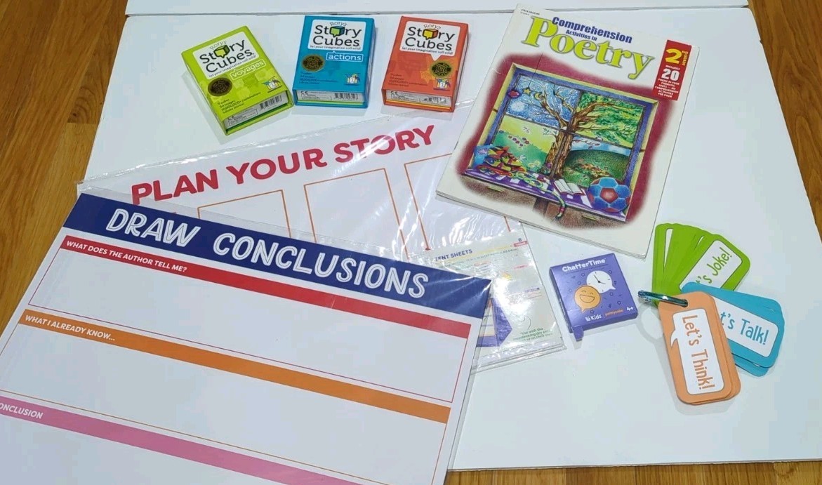 Lot of 7 Manipulatives – Writing /Poetry -Home School/English – Life Skills