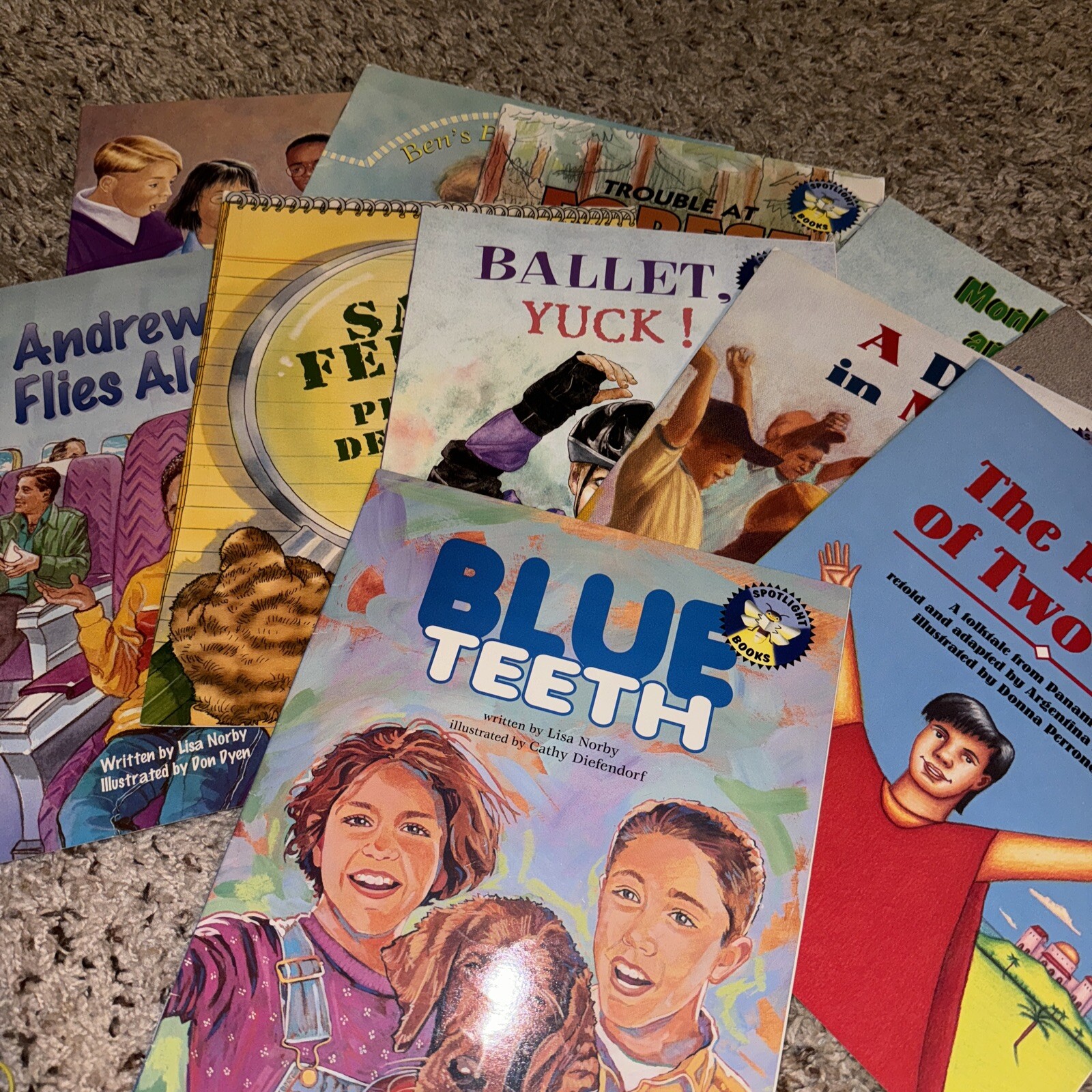 Lot of Vintage 1990s Macmillan McGraw-Hill Spotlight Books Children’s Paperbacks
