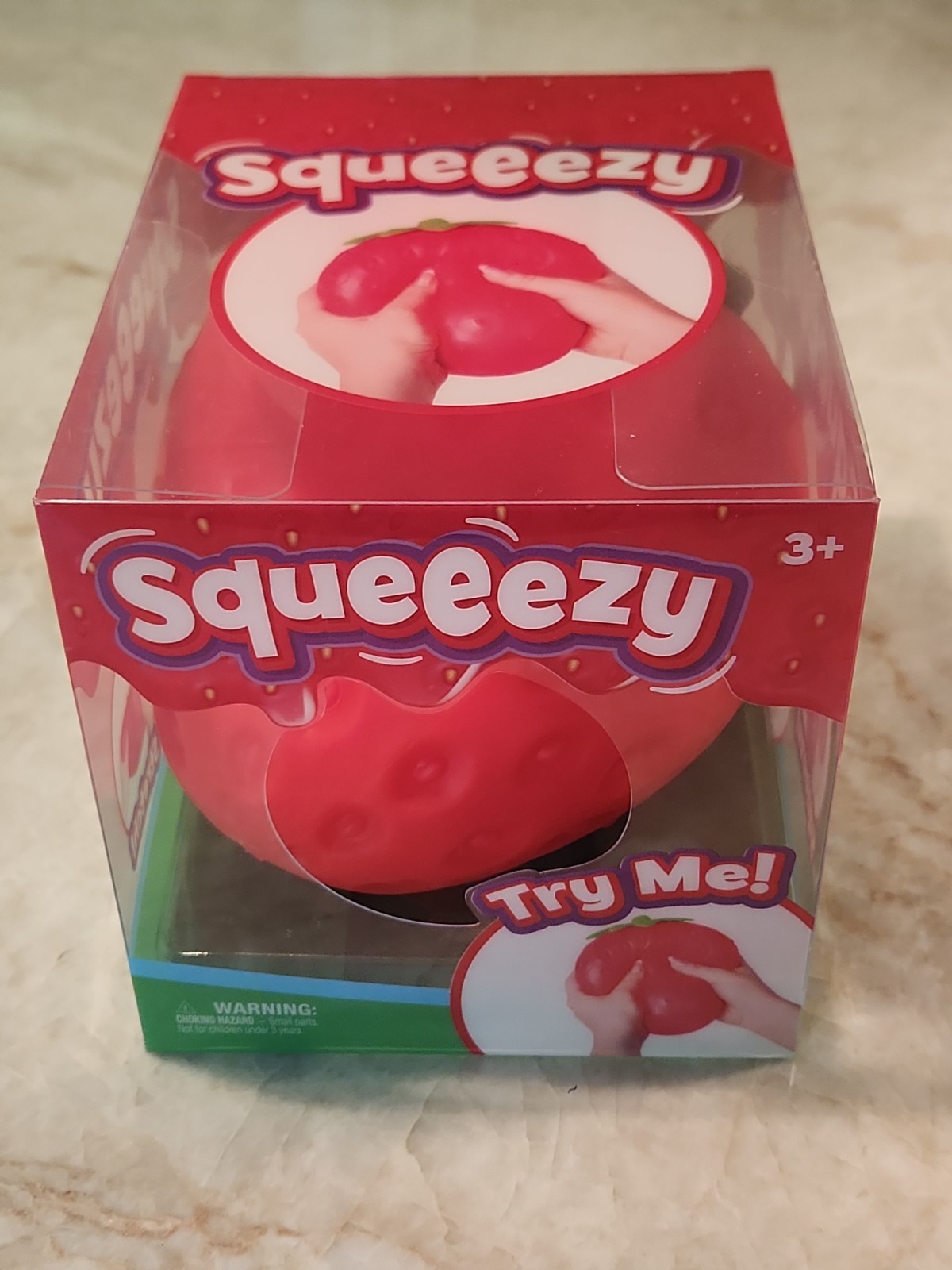 Sunny Days Jumbo Squeezy Strawberry Squishy Toy Stress Relief Sensory Fun