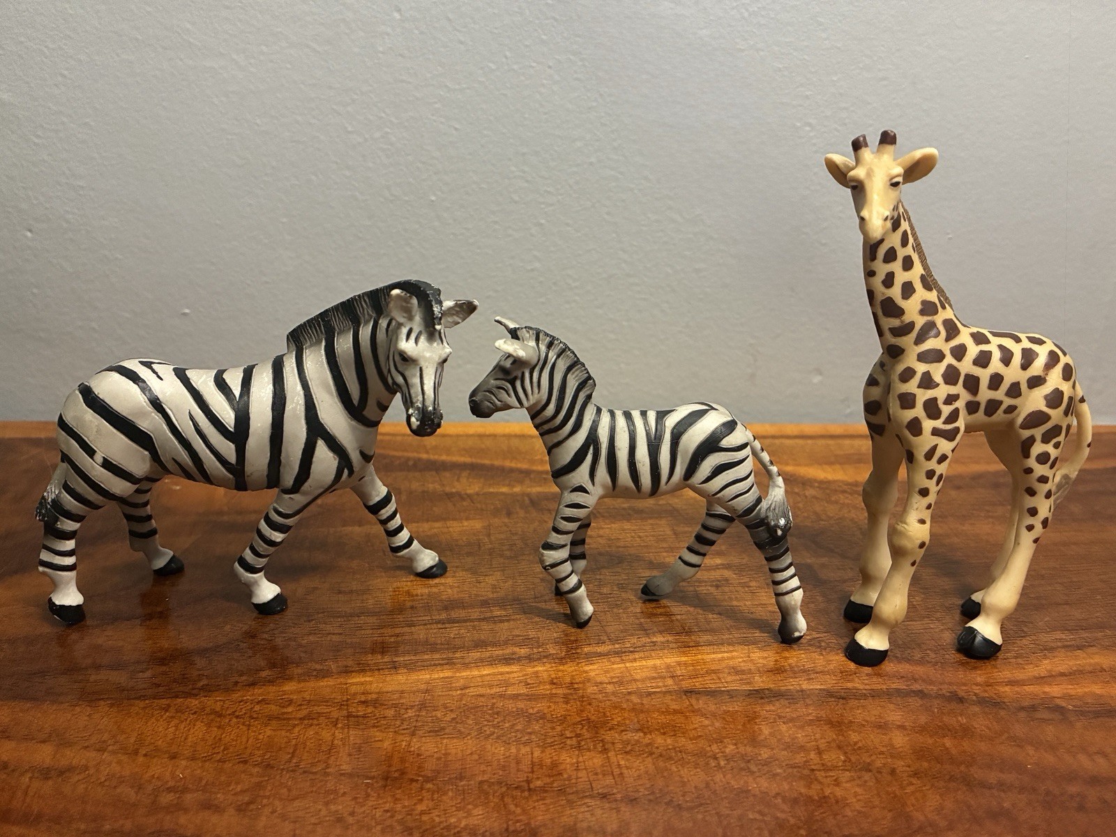 Papo Lot Zebra Mother Mare Baby Foal Young Giraffe African Animal Figures 2003