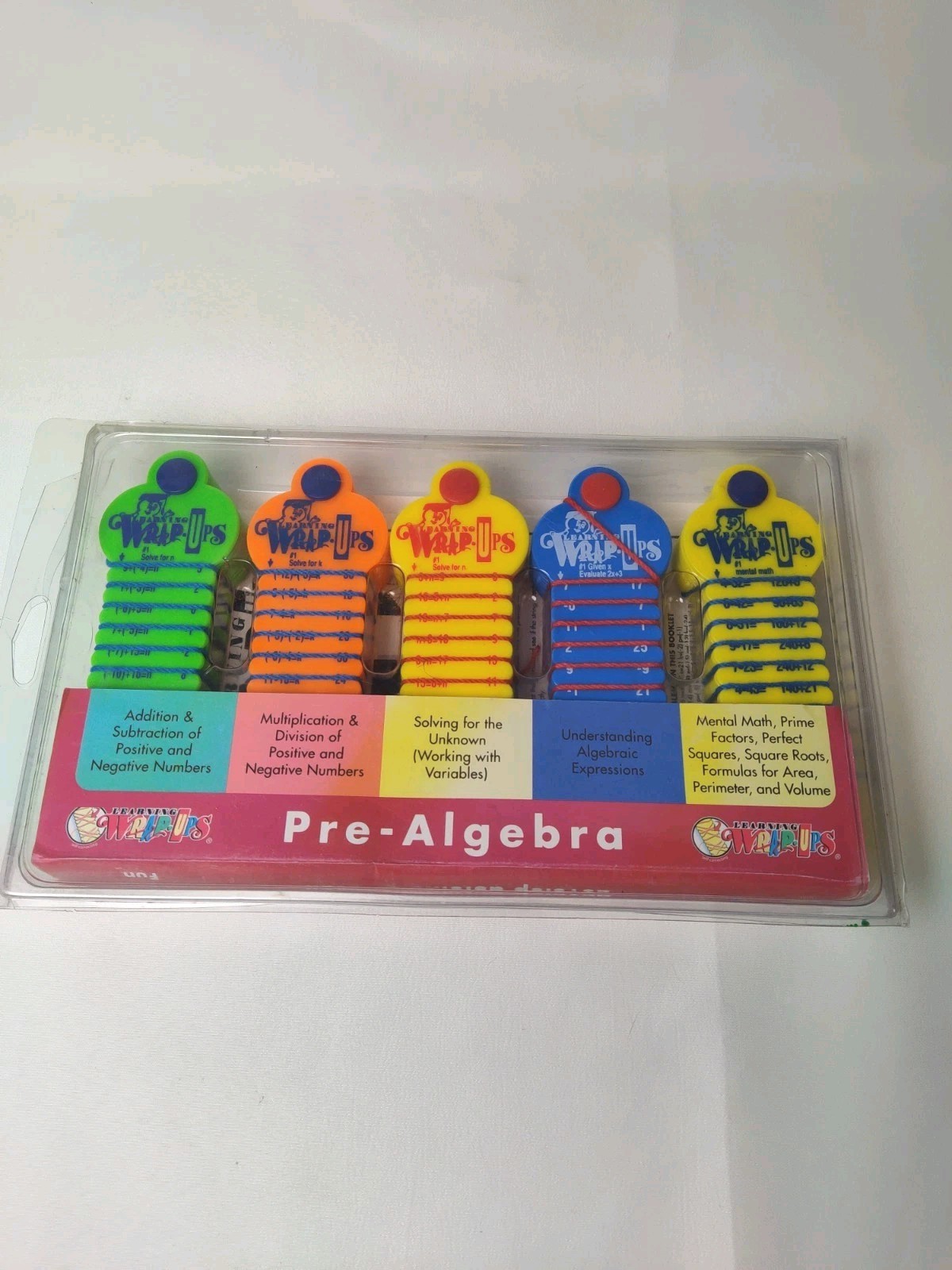 WRAP-UPS Pre-Algebra Intro Kit Set of 5 Math Learning School Hands-on Practice