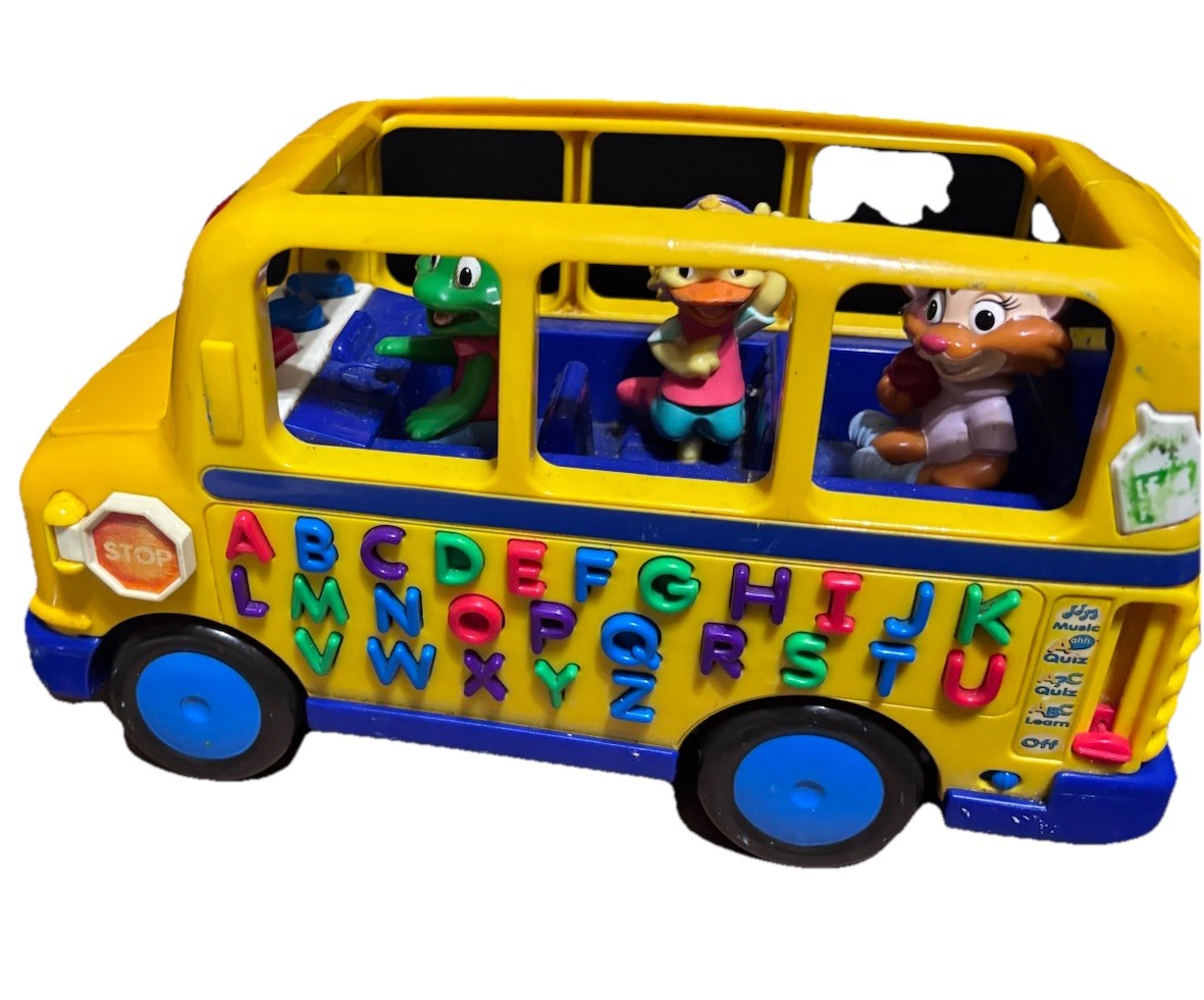 Leap Frog Phonics Fun & Learn Bus A–Z Alphabet 2001 For Parts Not Working Toy