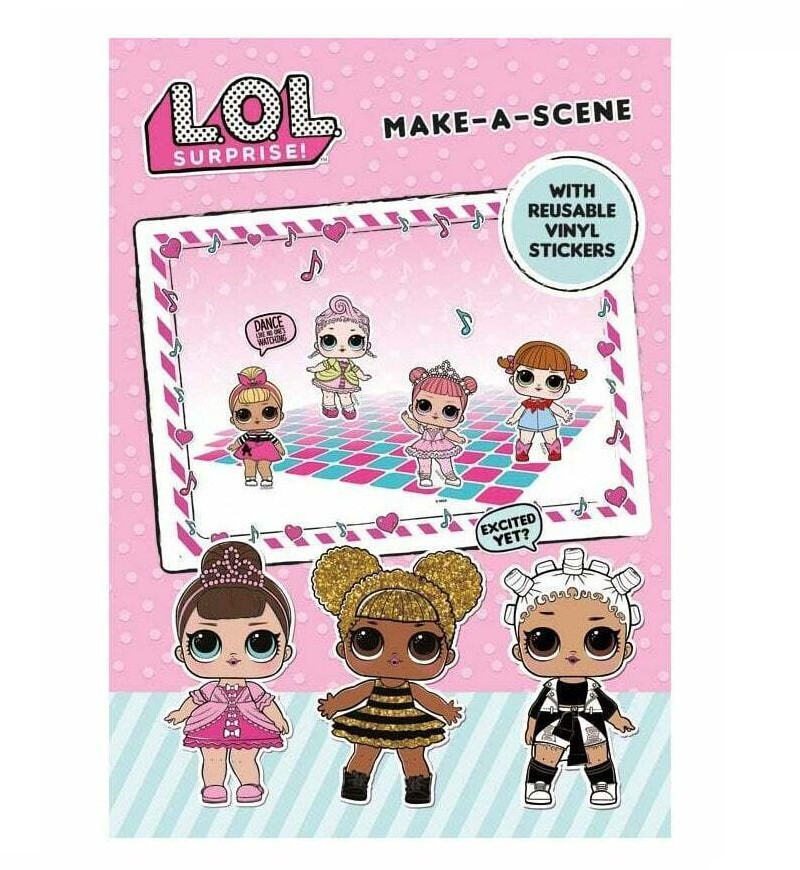 LOL Surprise Dolls Make A Scene Activity Package With Reusable Colorful