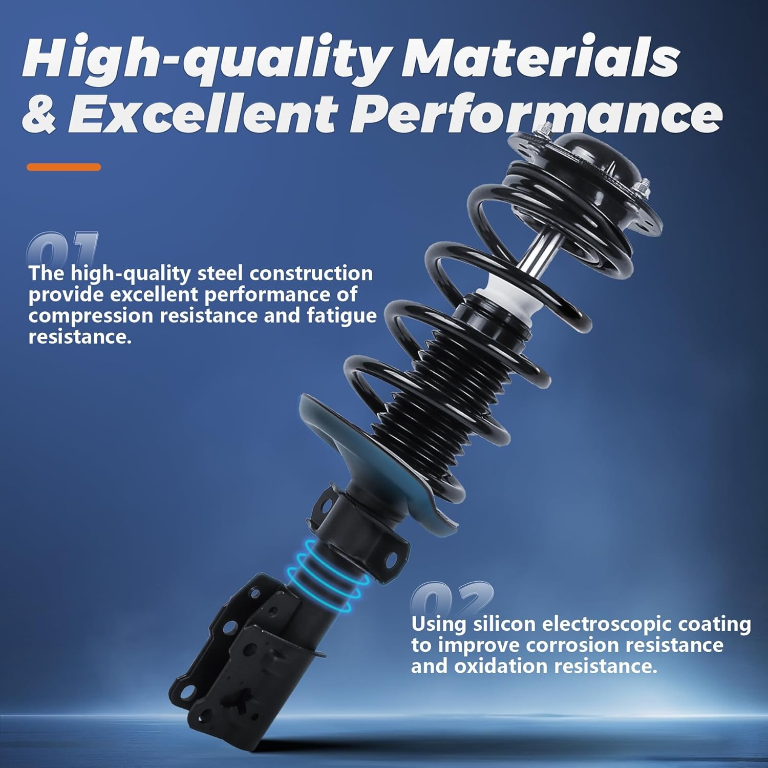271951 271952 171953 171954 Complete Front Rear Struts Assembly Compatible for