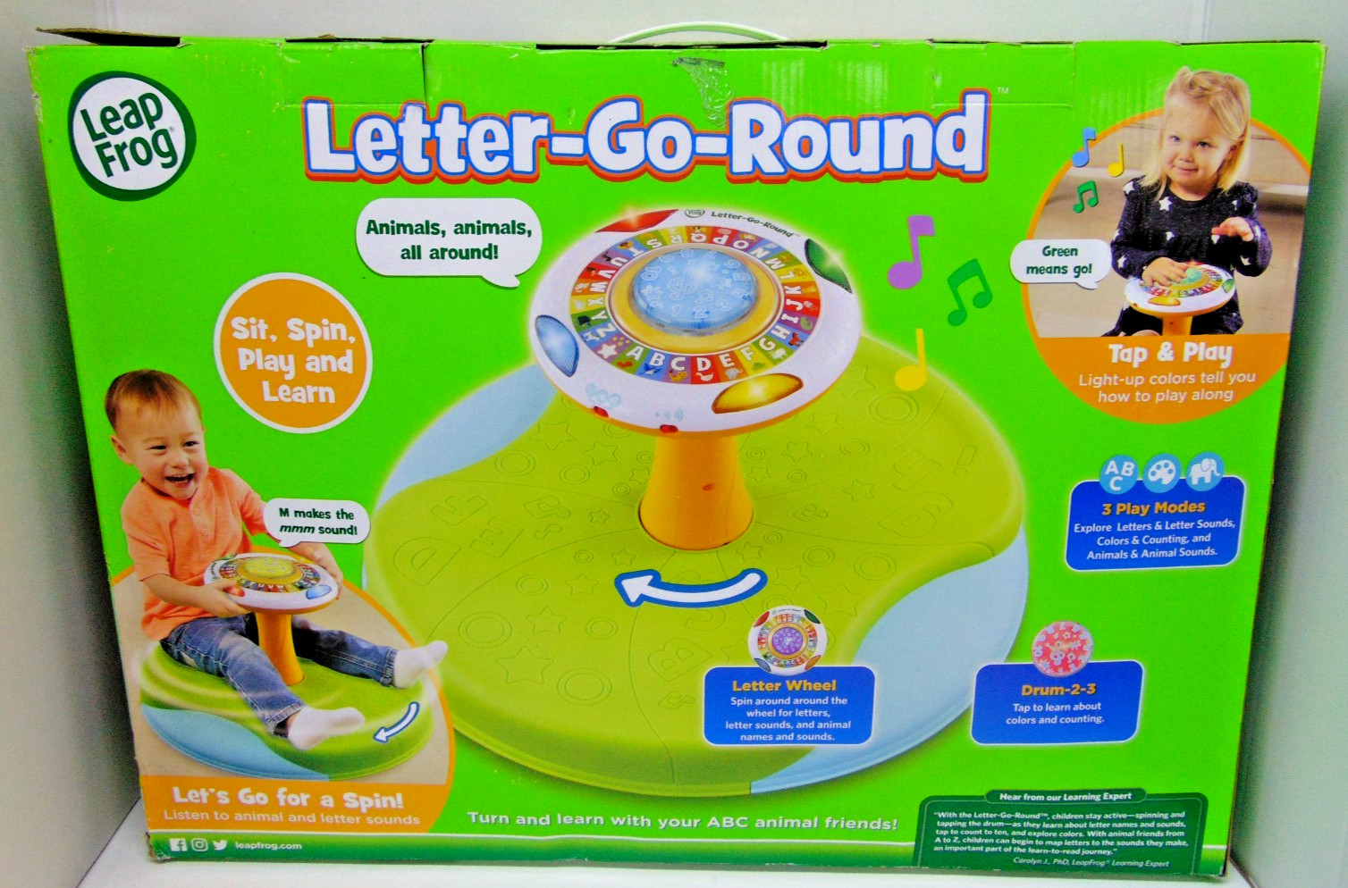 Leap Frog Letter-Go-Round, 2 ways to play