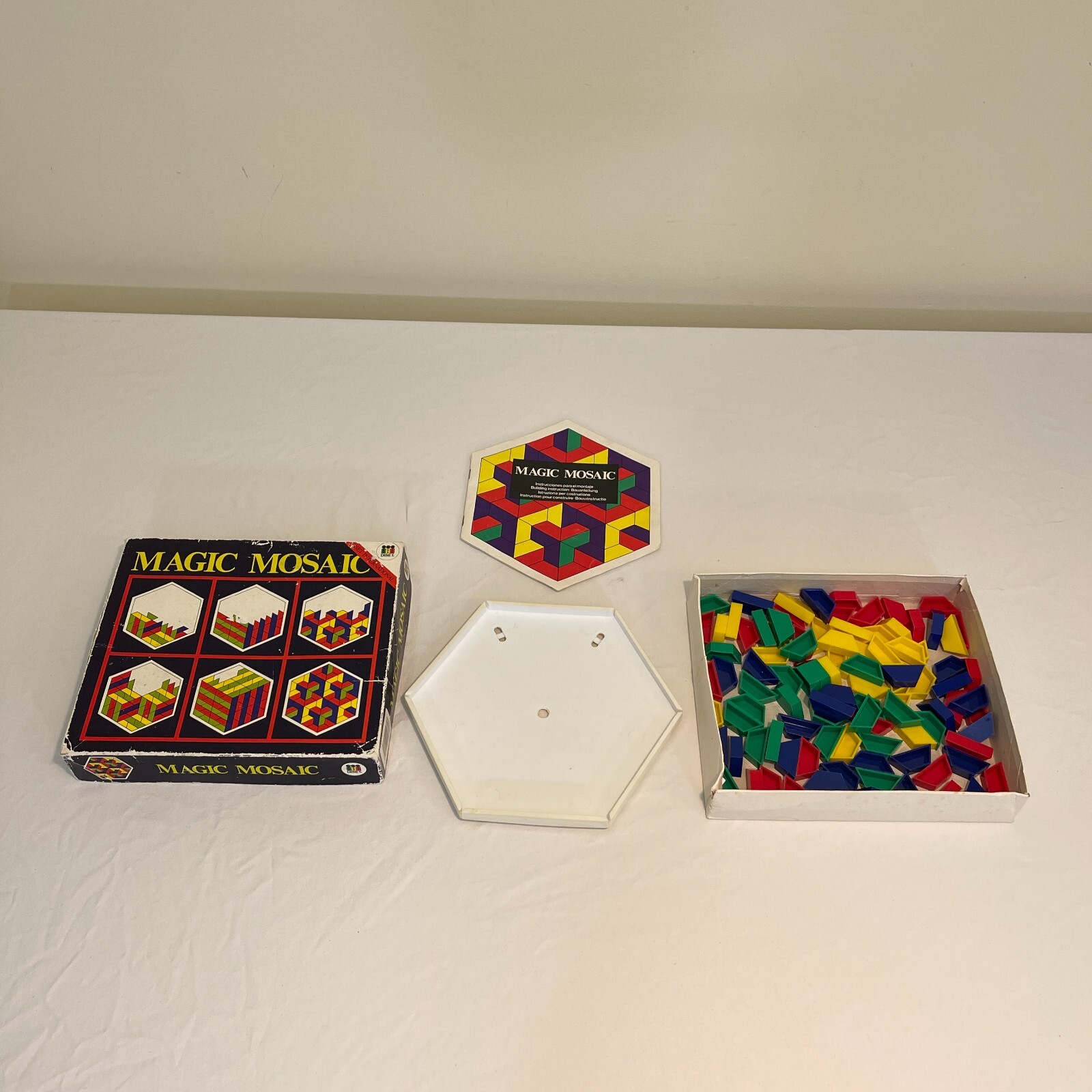 Magic Mosaic Diset International Educational Puzzle Game Made In Space Color