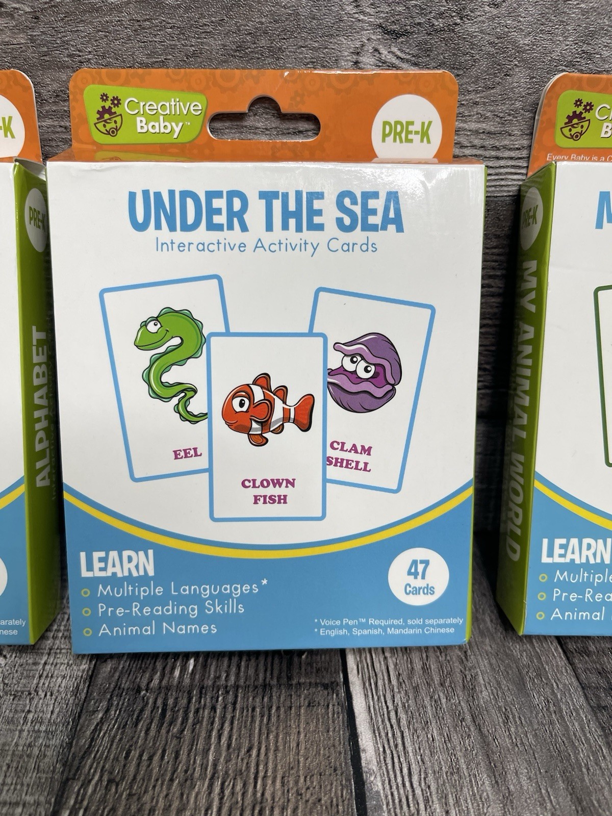 Interactive Activity Cards By CREATIVE BABY-3 sets , 158 Total, NEW, homeschool