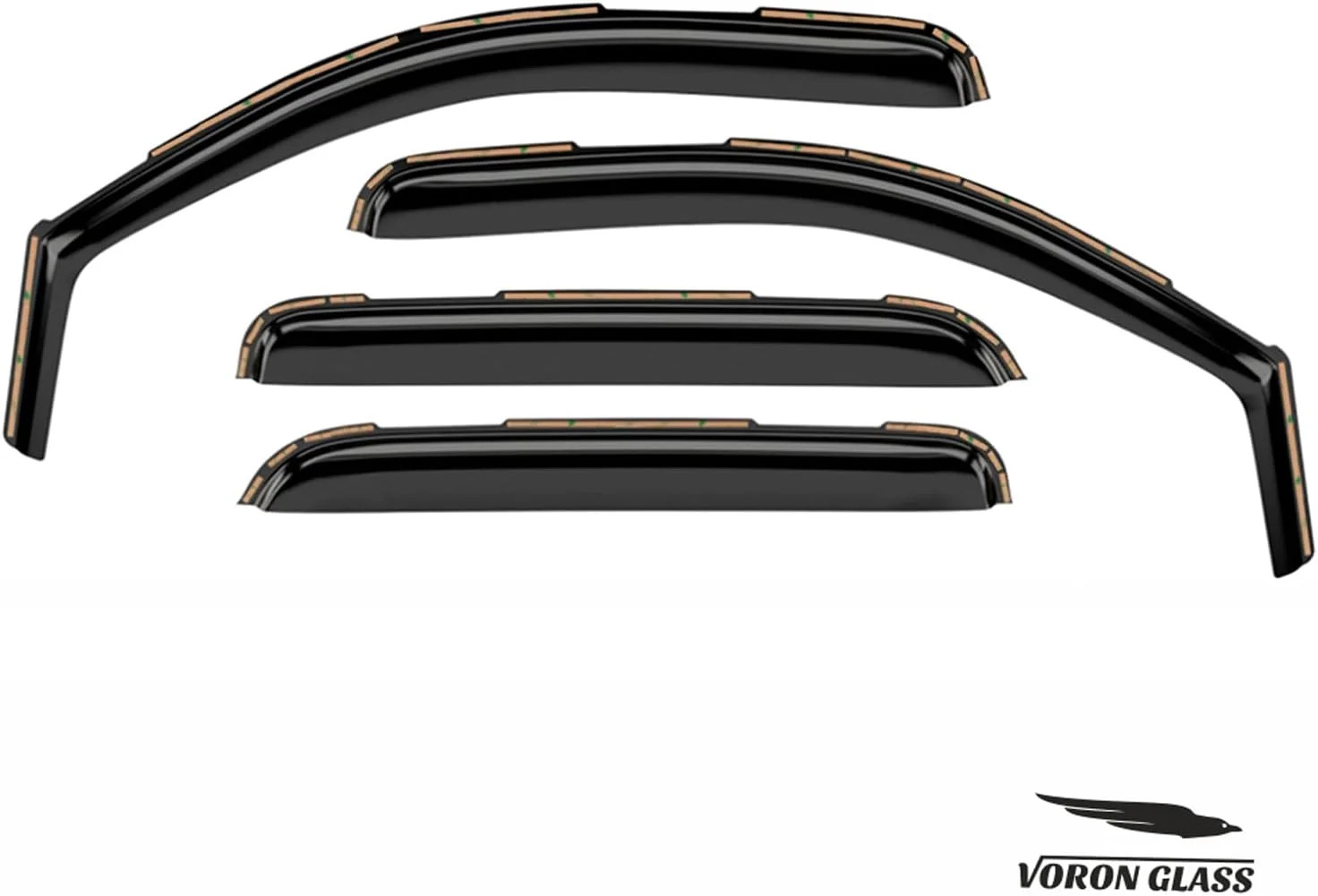 Voron Glass in-Channel Extra Durable Rain Guards for Trucks Chevrolet (Chevy) Si