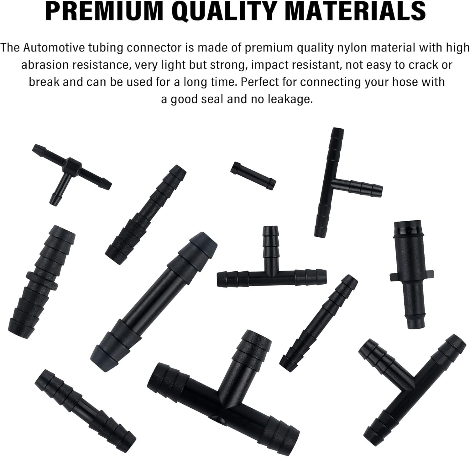 115Pcs Universal Vacuum Line Fittings Kit – 12 Size Hose Connectors Assortment