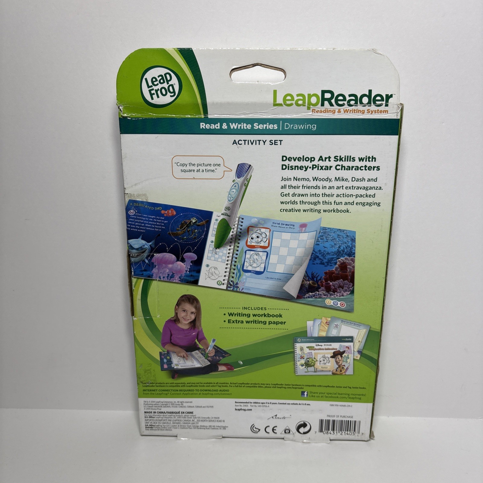 LeapFrog LeapReader Disney PIXAR Imagination Activation Art Drawing Reading NEW!