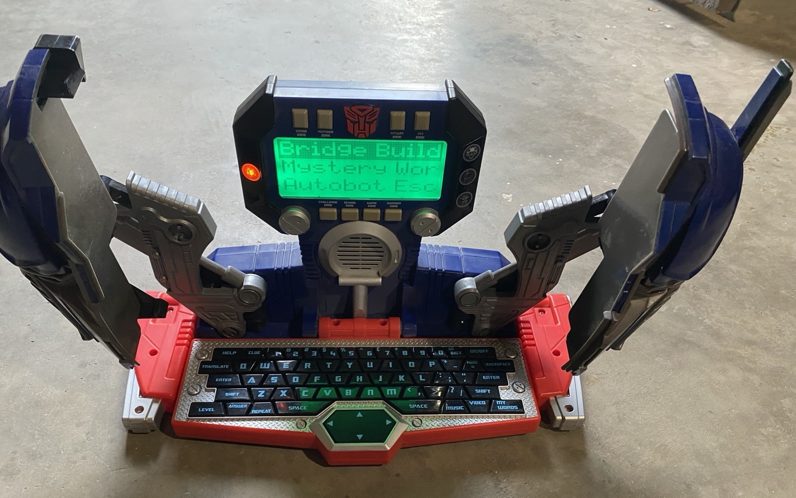 Hasbro Transformers Optimus Prime Laptop Kids Learning Laptop Computer. Rare