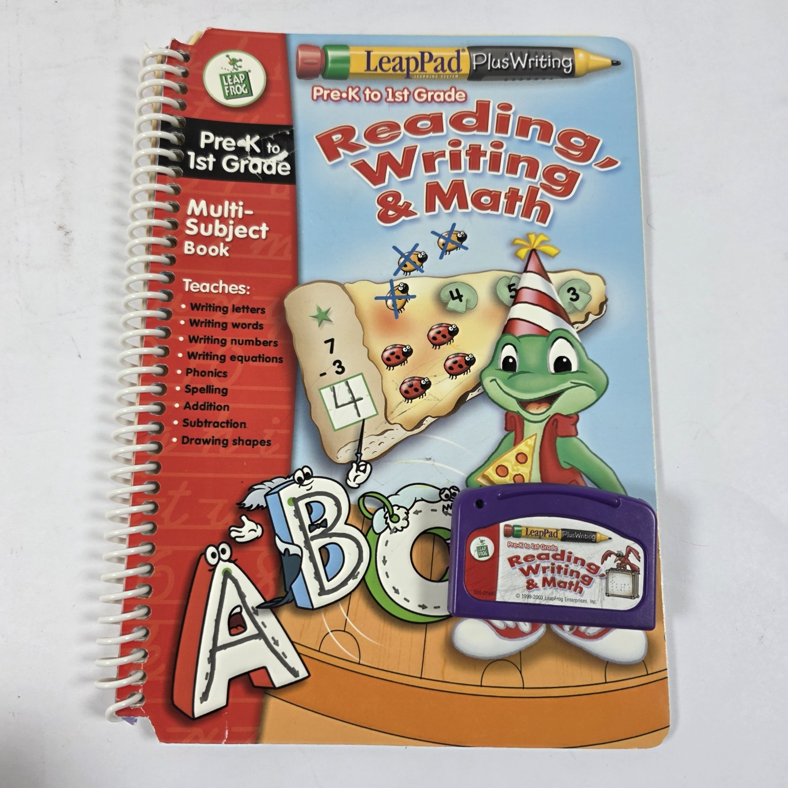 LeapFrog LeapPad Interactive Books & Cartridges Lot Dr Seuss Dinosaur Math