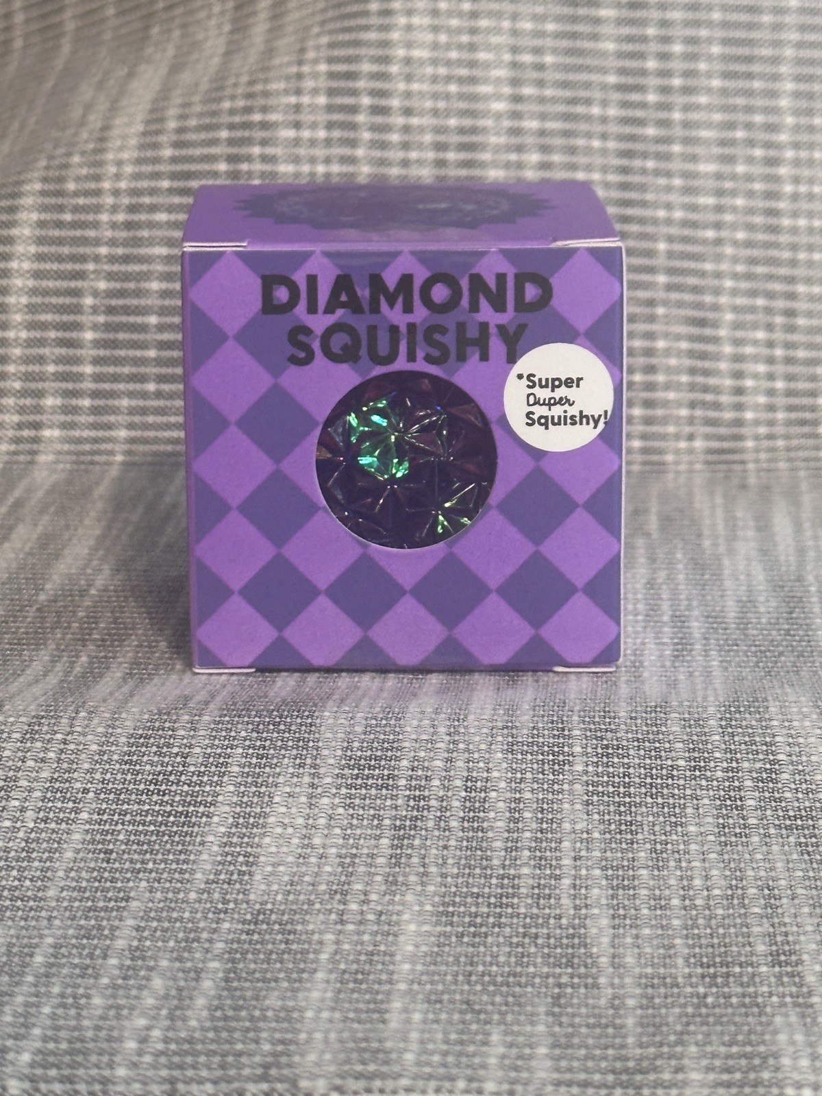 J’Adore Diamond Squishy Purple Glitter Sensory Squeeze Toy Super Duper New