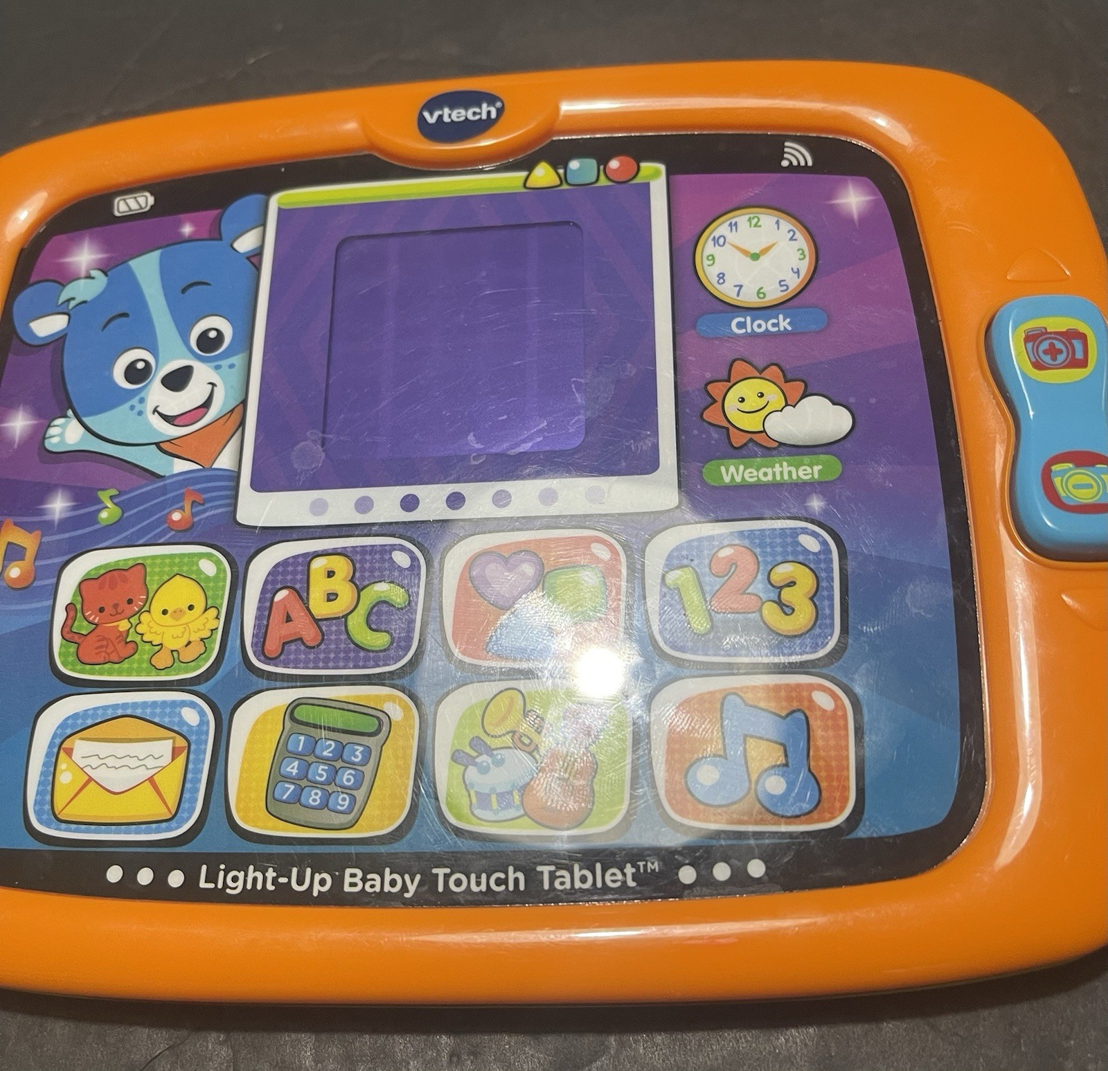 Vtech Green/Orange Light-Up Baby Touch Tablet #1514 Kids Tablet – Works Great