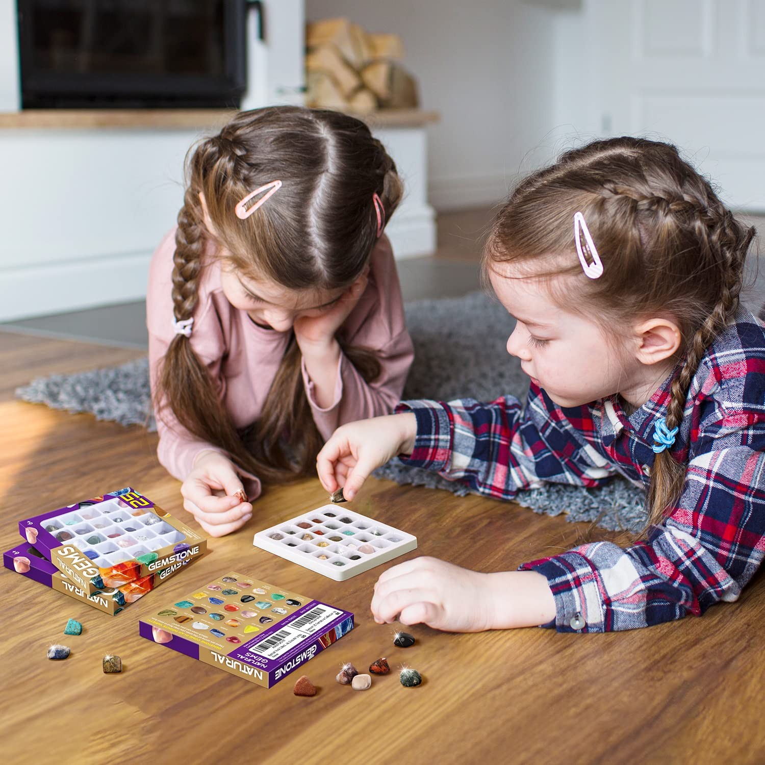 Gamerside Rock Collection for Kids – 25 Unique 2.5 x 5 x 5 inches, 25 Rocks