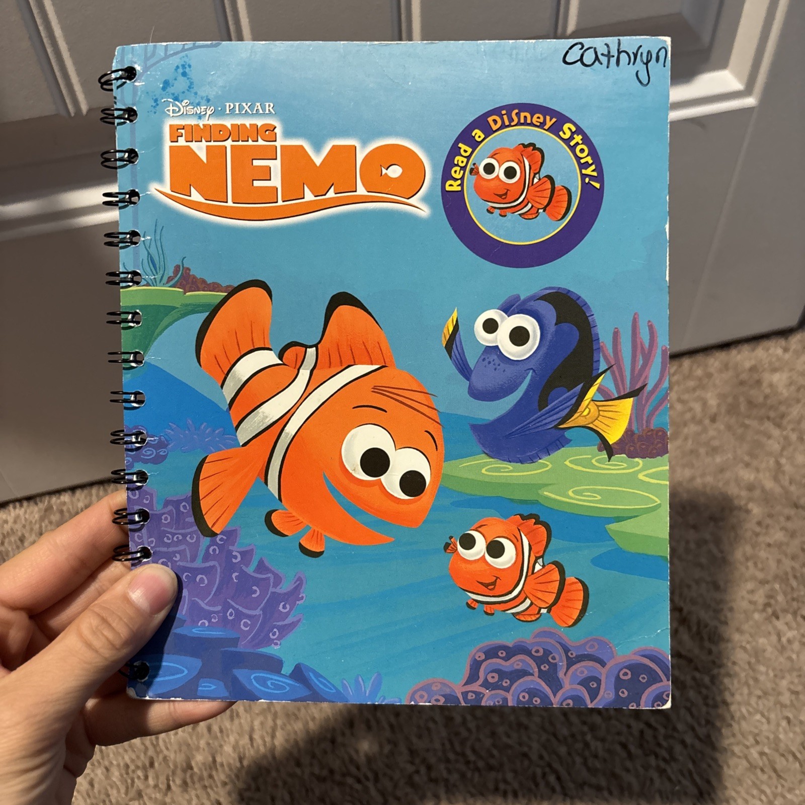 Vintage Disney Story Reader Book ONLY Finding Nemo Pixar