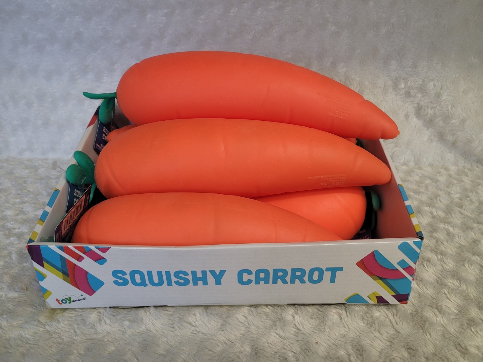 Sunny Days Carrot Squishy Toy Stress Relief Sensory Squisheez New Case Lot of 6