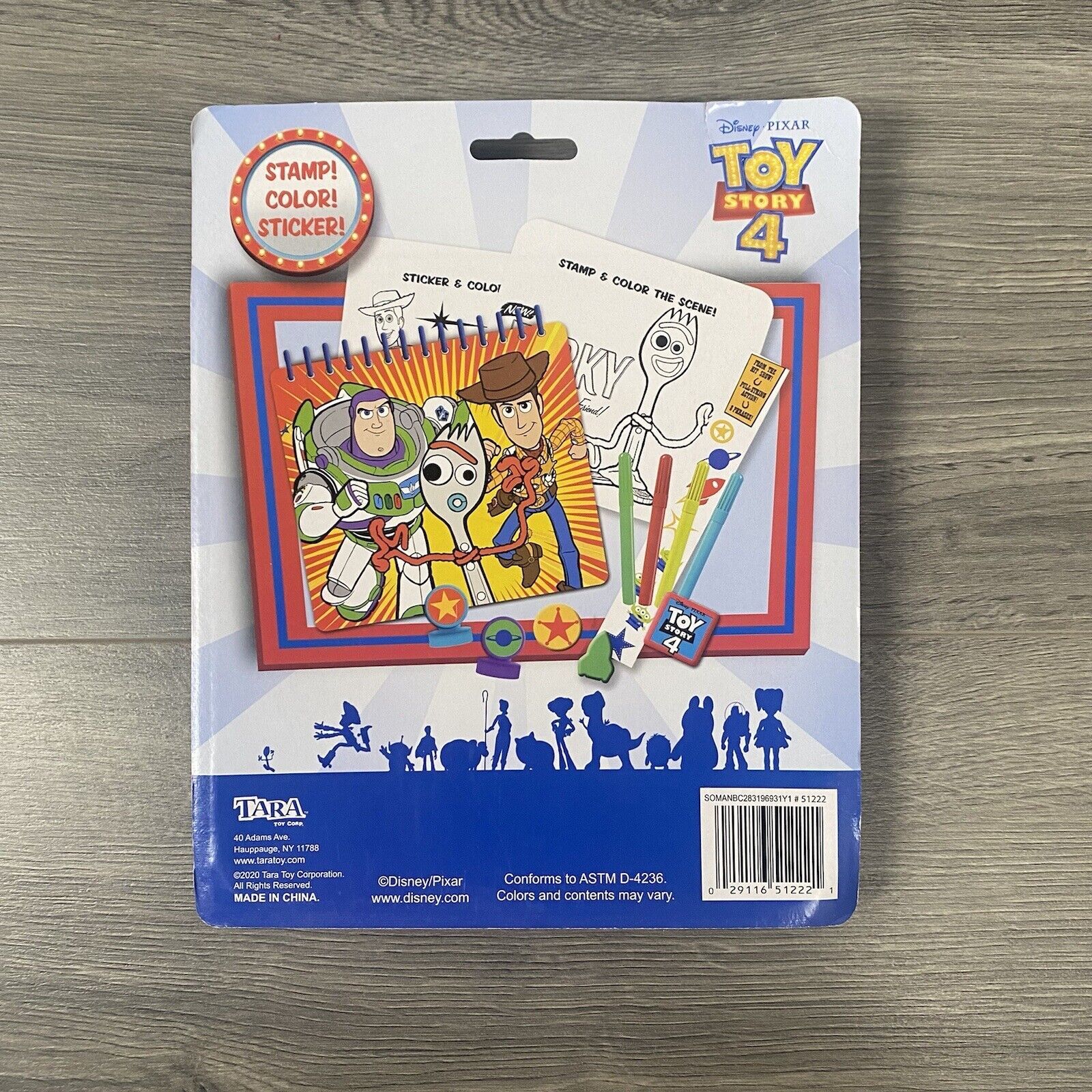 Toy Story 4 Stamp Set New Sealed Children Activity Stickers Stampers Markers
