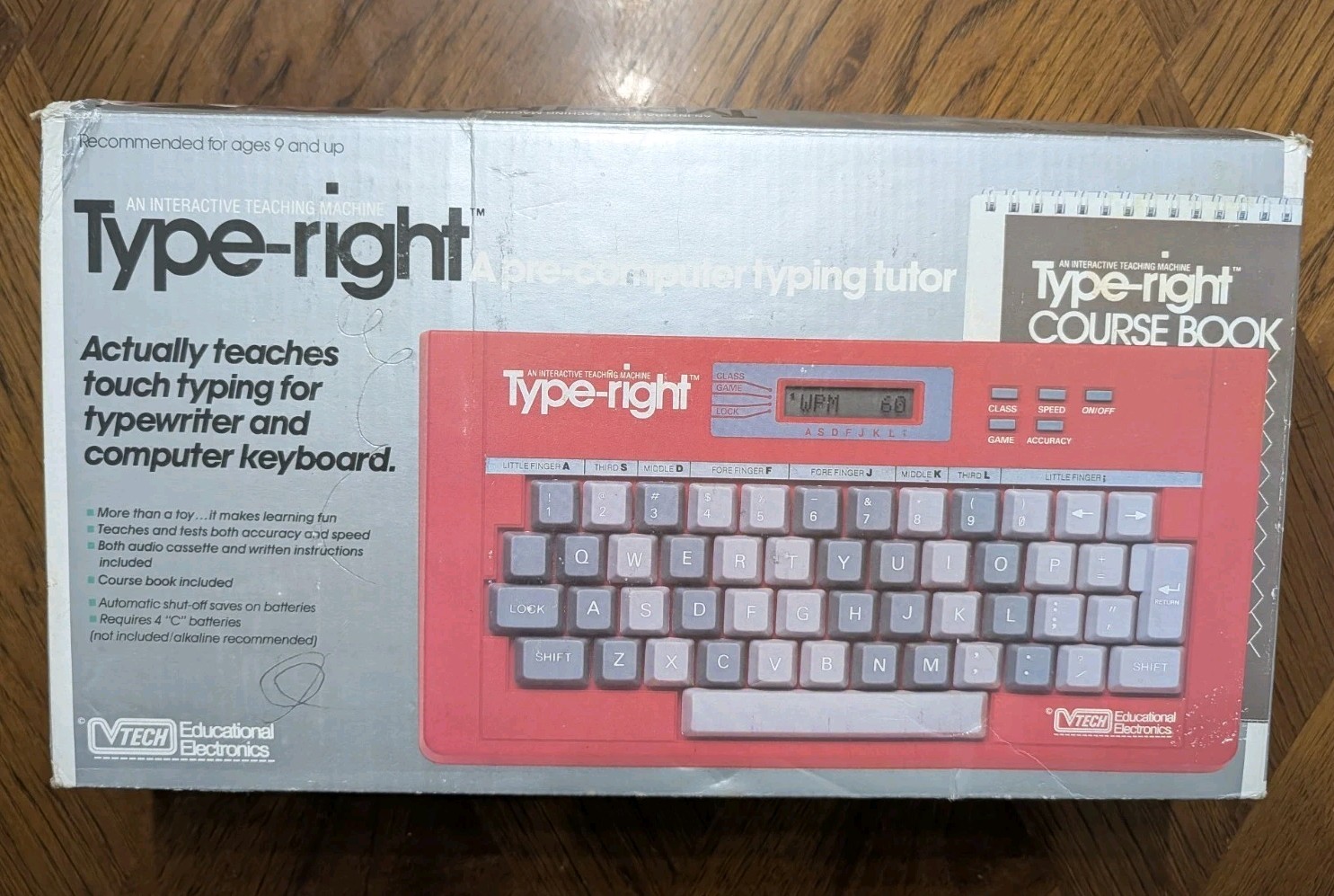 VTG VTech Type-right Typing Game Interactive Teaching Practice Machine 1985 Work