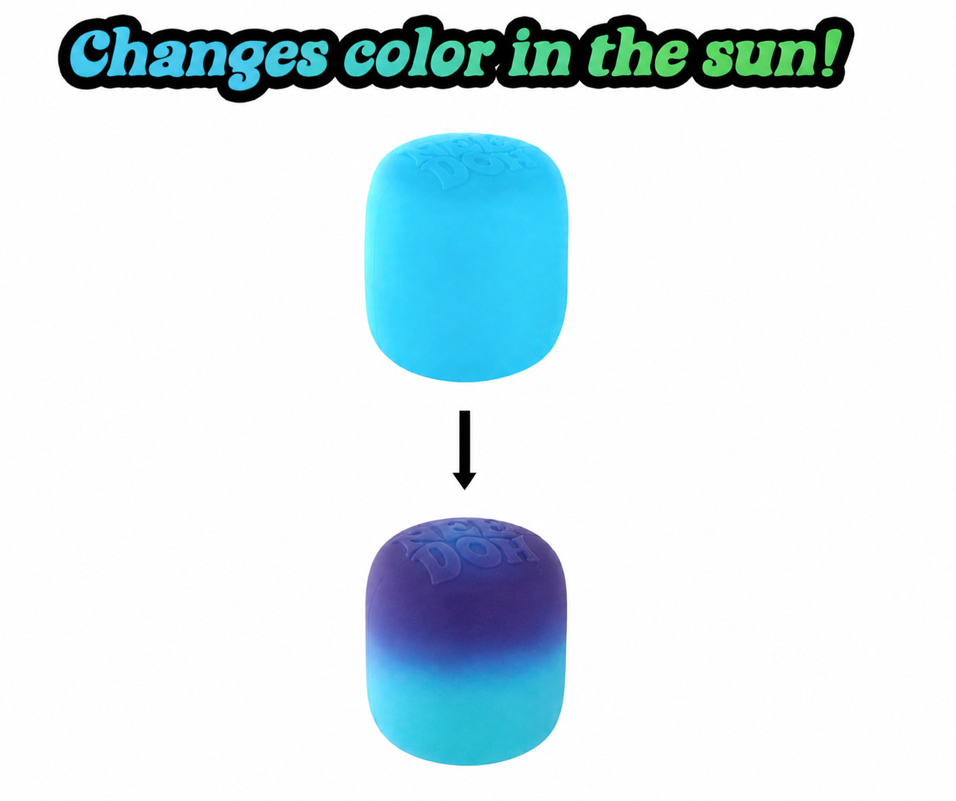 NeeDoh BLUE Mello Mallo Color Changing Squishy Squeeze Viral Toy SHIPSNOW