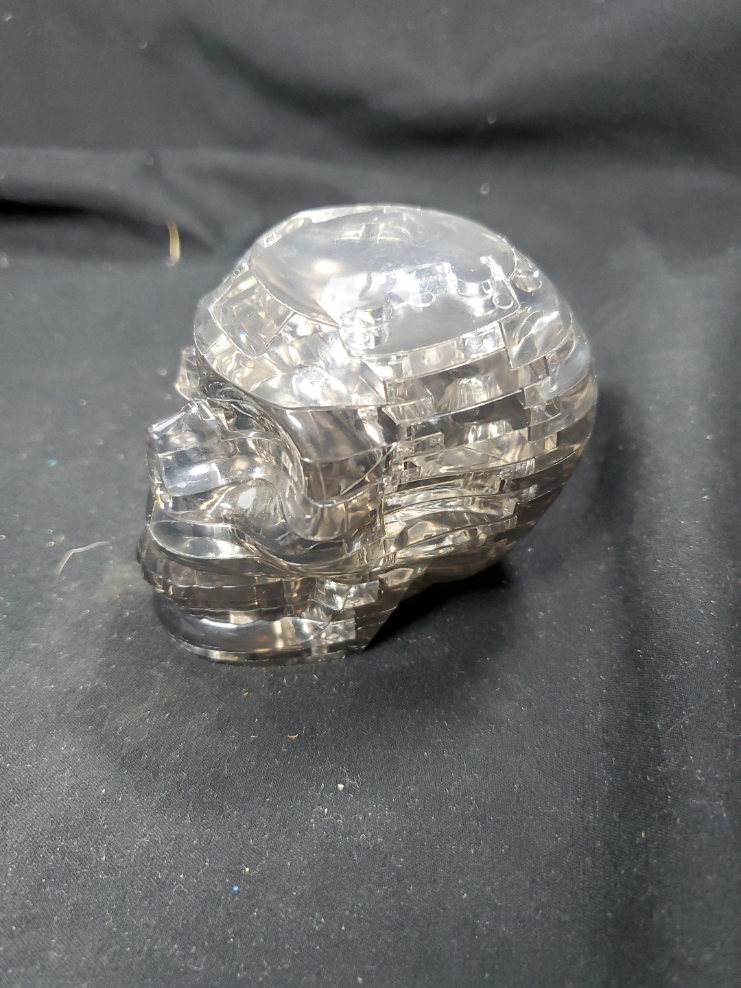 3D Crystal Blocks Human Skull Halloween Puzzle Plastic Model Toy Gift